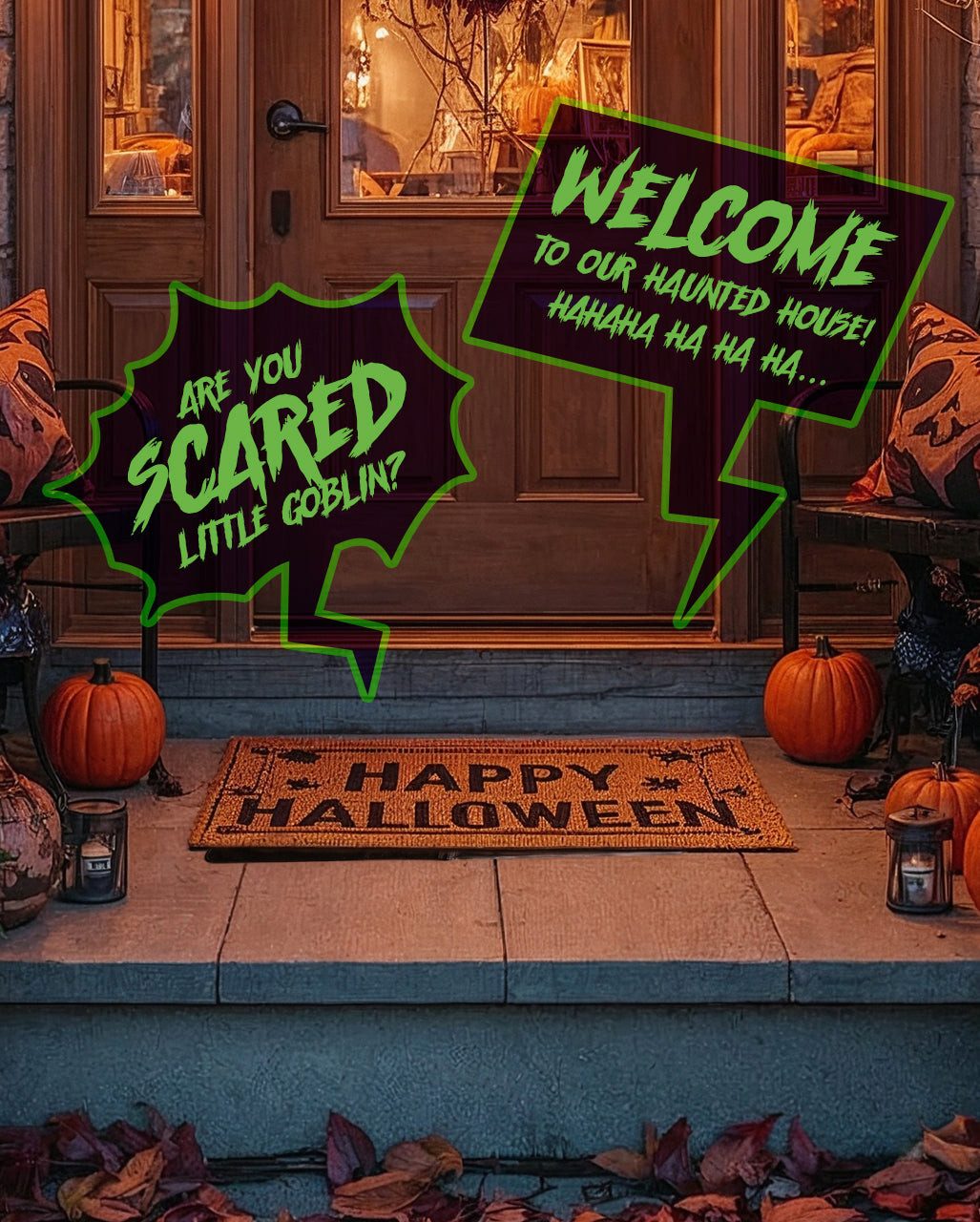 Horror-Shop Dekoobjekt Halloween Geräuschmatte als Schreck & Soundeffekt