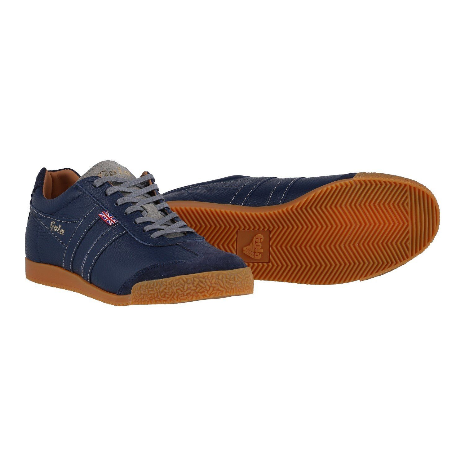 Gola Harrier Leder Windsor - Made in England - navyblau Herren Sneaker