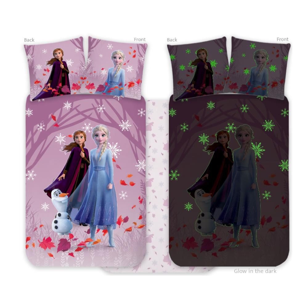 Disney Frozen Babybettwäsche Frozen Babybettwäsche Rosa, mit & Glow in the günstig online kaufen