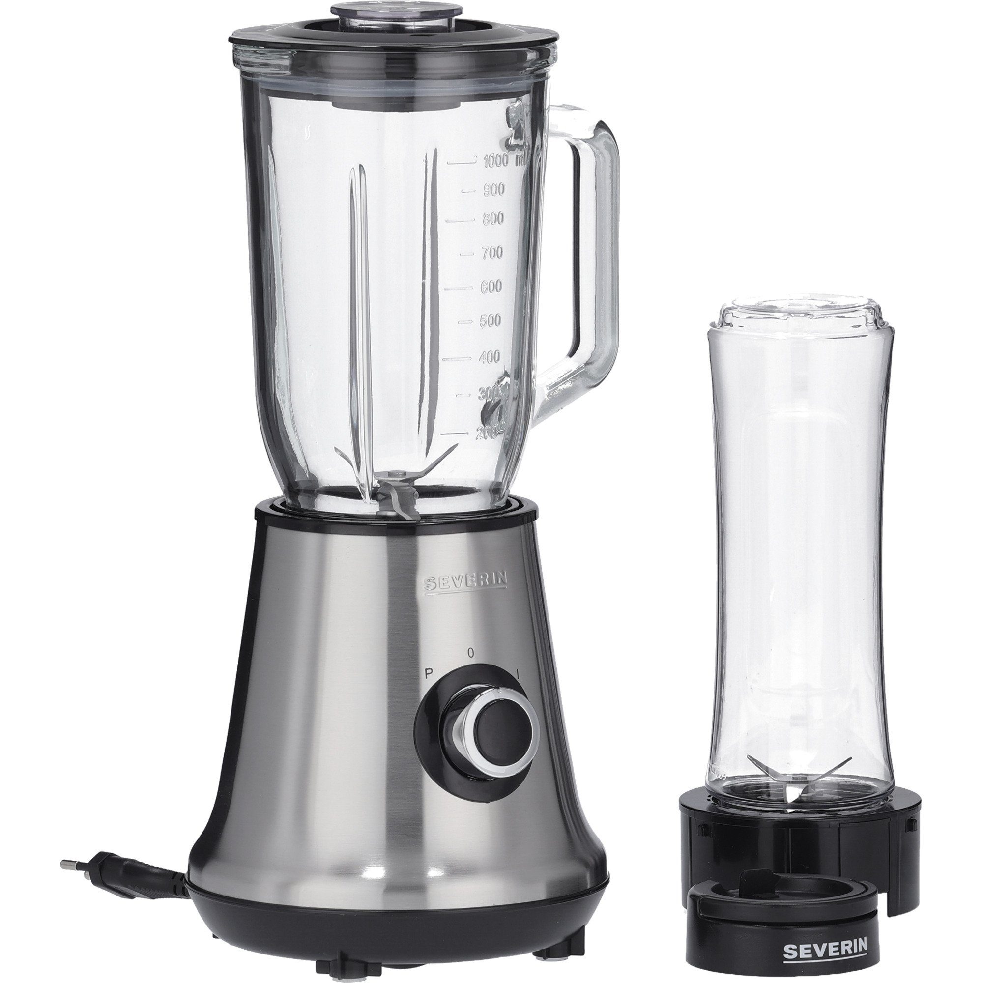 Severin Küchenmaschine Standmixer Smoothie Mix & Go SM 3737, 500 W