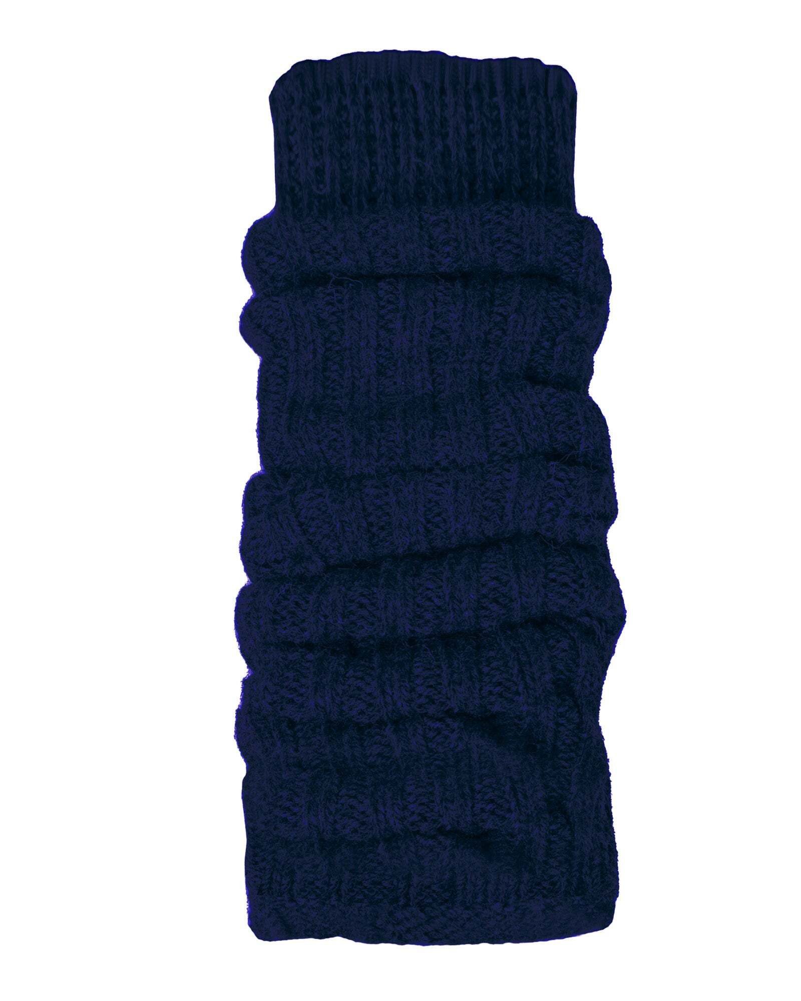 HomeOfSocks Beinstulpen Beinstulpen, Alpaka, unifarben, 40% Wolle, Damen & Grobstrick, Höhe verstellbar, mit Gummibund