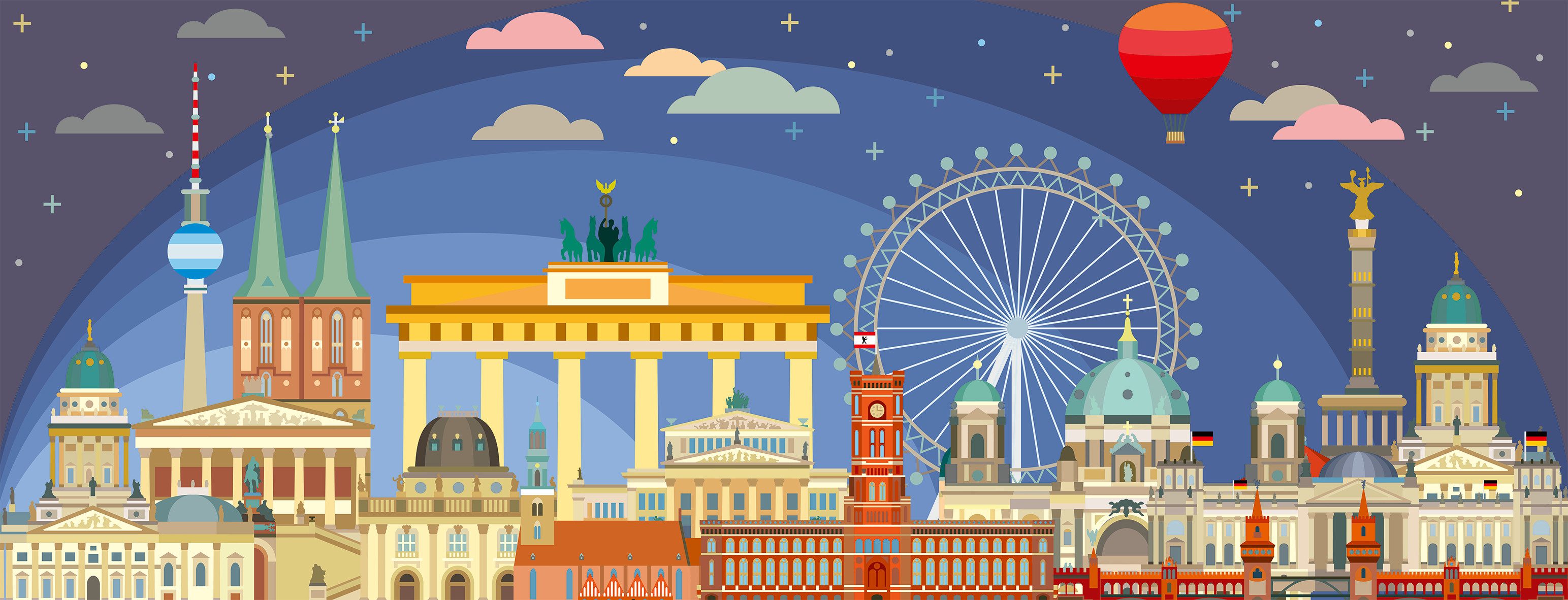 Ravensburger Puzzle Panorama, Nachts in Berlin, günstig online kaufen