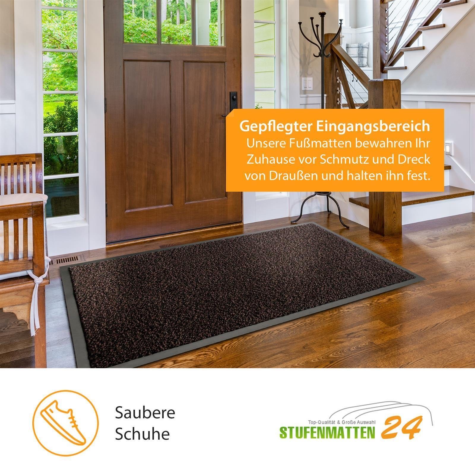 Metzker® Fußmatte Schmutzfangmatten - Sauberlaufmatten, rechteckig, Höhe: 7 günstig online kaufen