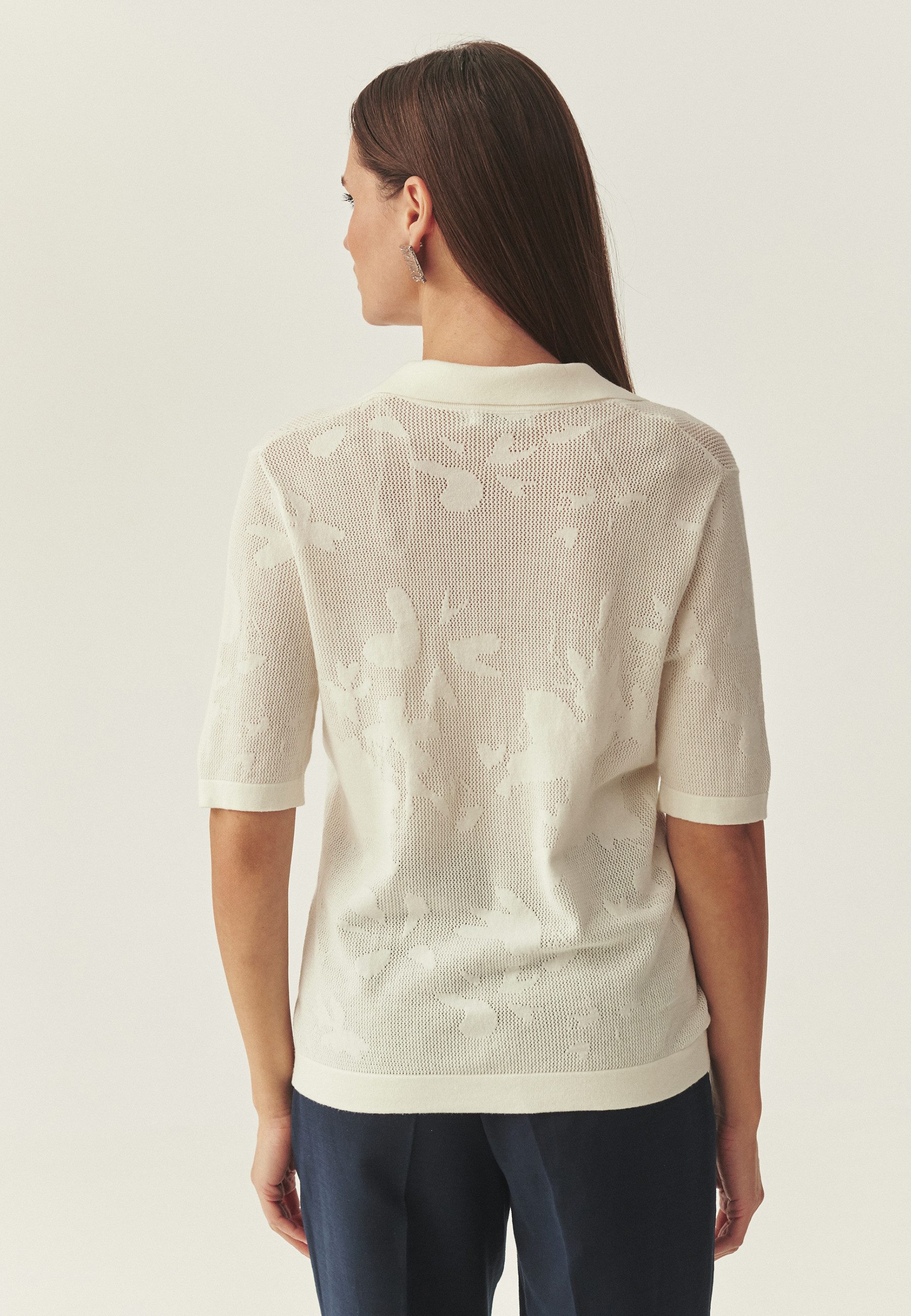 TATUUM Klassische Bluse Gebraute Bluse Mit Aussenmuster - Zurra