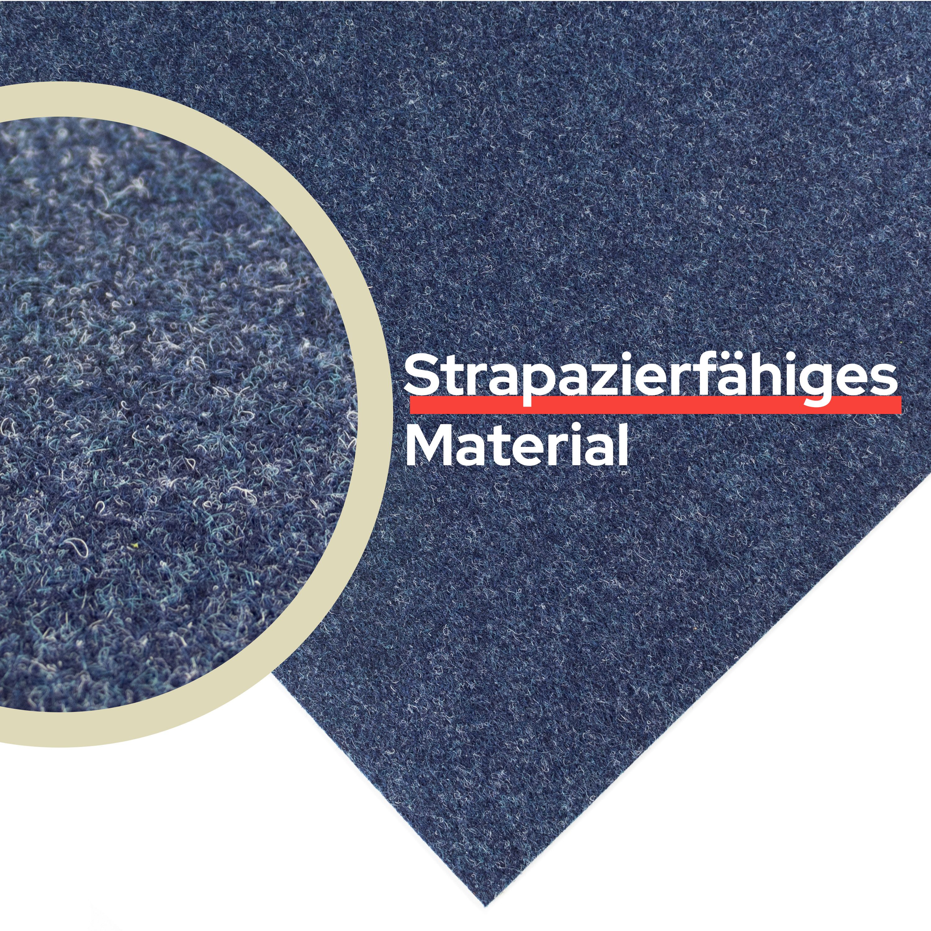 Primaflor-Ideen in Textil Teppichboden Nadelfilz REWIND, Gesamthöhe 5 mm, Made in Belgium, rechteckig, Breite 200 cm, Uni Farben, robust & strapazierfähig