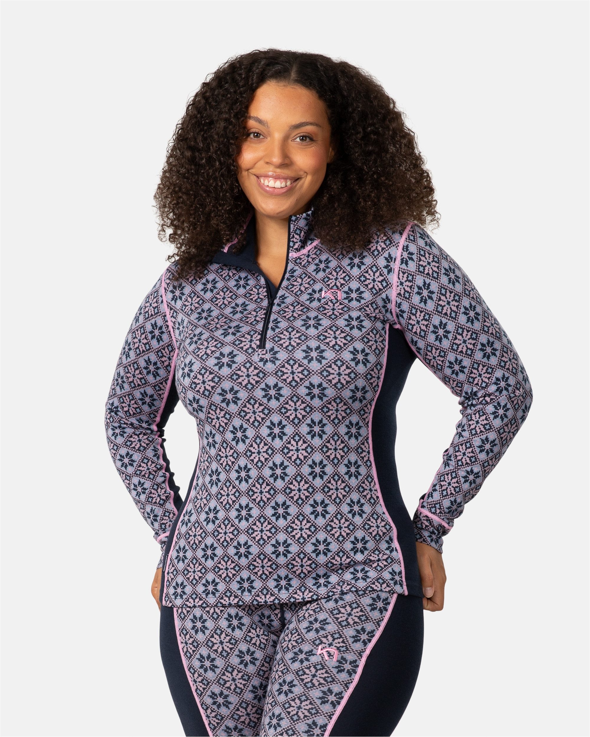 Kari Traa Funktionsshirt Rose mit tollem Norweger-Muster
