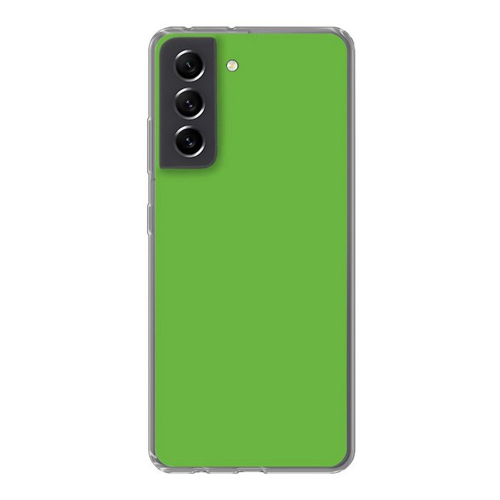 MuchoWow Handyhülle Grün - Muster - Farben Phone Case Handyhülle Samsung Galaxy S21 FE Silikon Schutzhülle