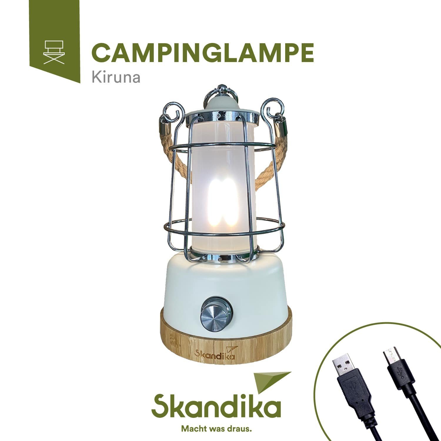 Skandika LED Gartenleuchte Campinglampe Kiruna aufladbar günstig online kaufen