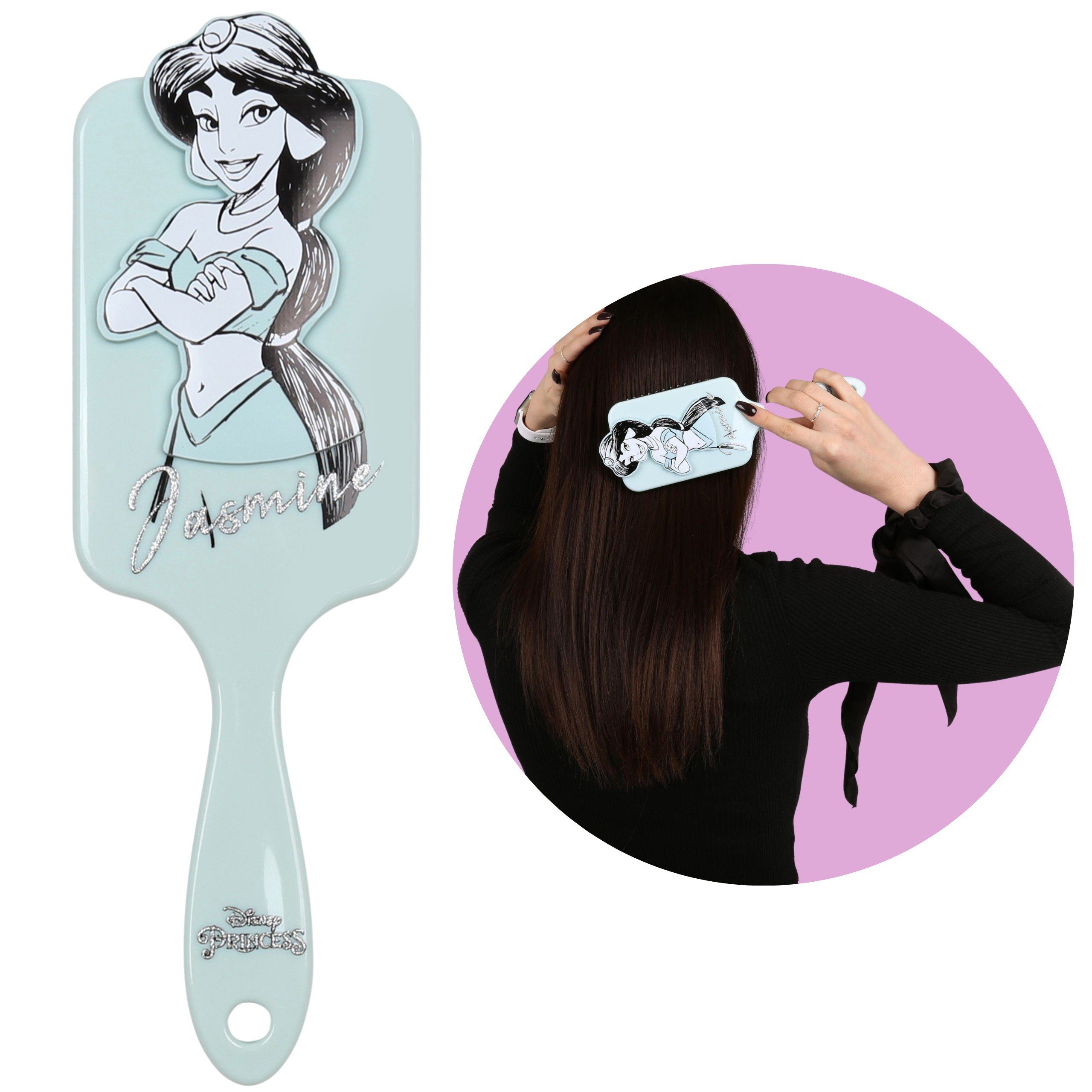Disney Haarbürste Jasmina DISNEY Mint Haarbürste, flach, groß, Kunststoff