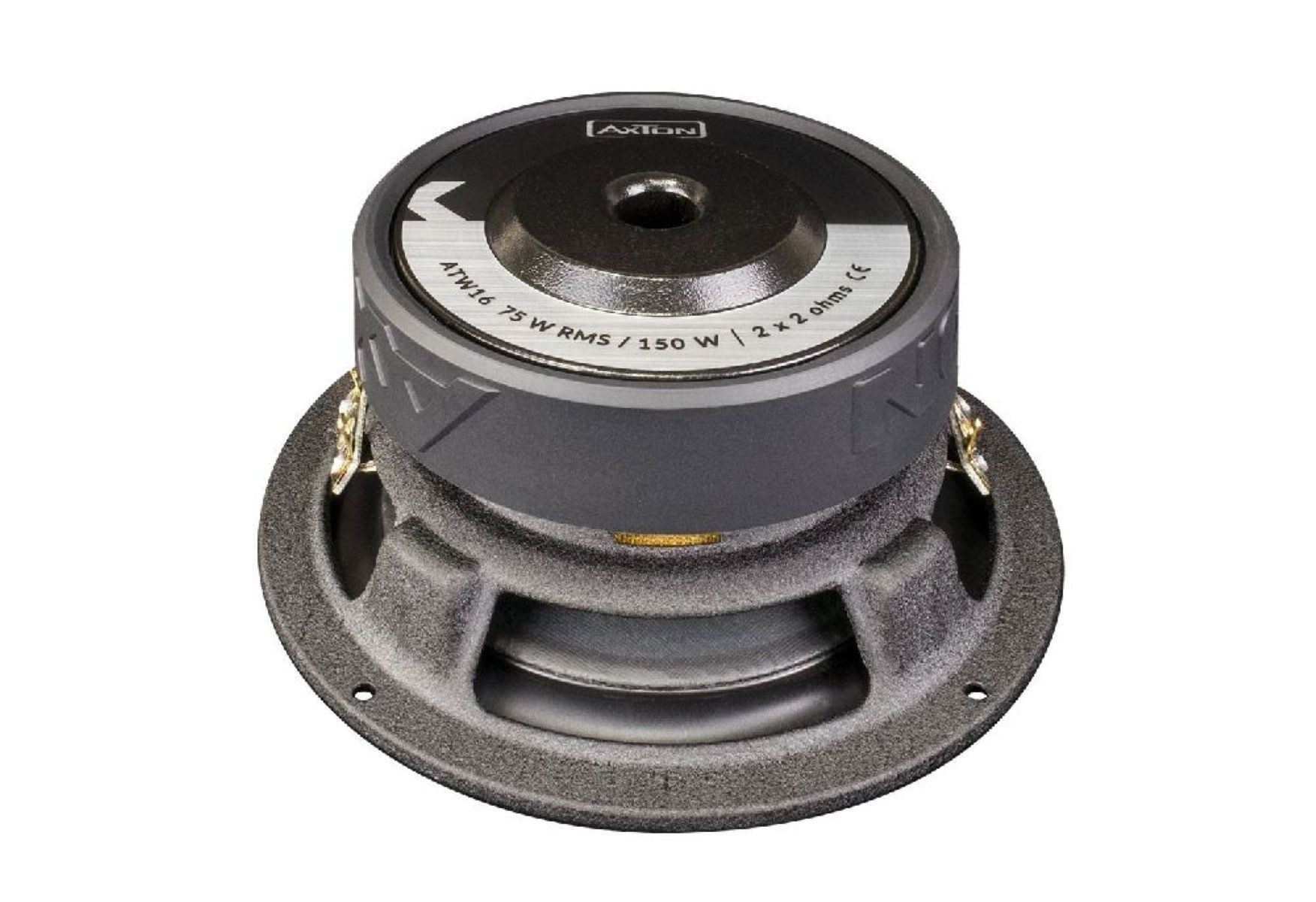 Axton ATW16 16 cm Subwoofer 2 x 2 Ohm 75 W RMS Auto-Subwoofer (75 W, max.: W 16 cm)