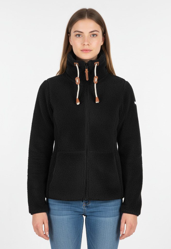 Icepeak Fleecejacke ICEPEAK COLONY schnell trocknendes Material aus Polyester, mit Reißverschluss