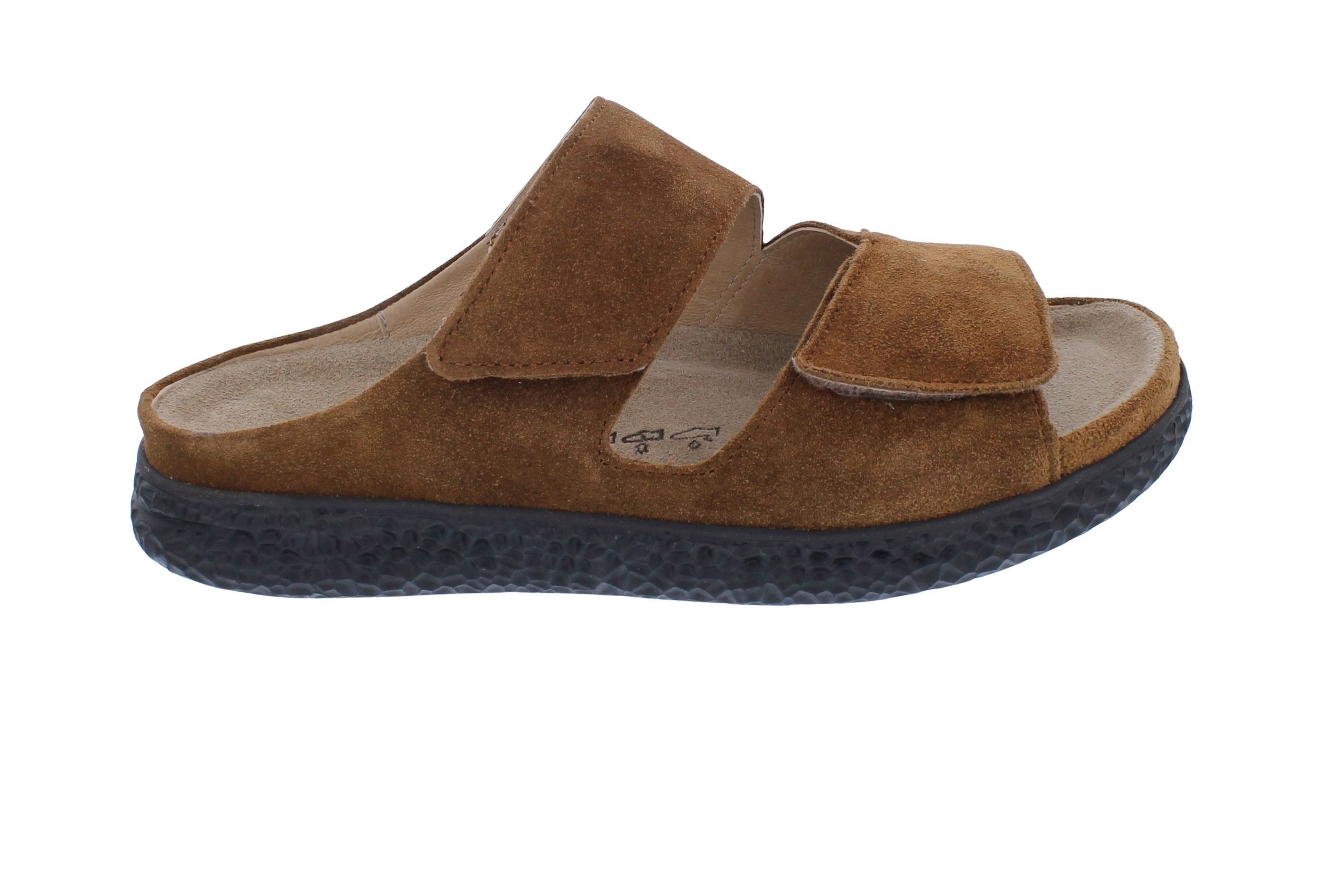 Hartjes Hartjes Pantolette Groove 122.1220/39 53.00, Cognac - Braun, Velourled Pantolette