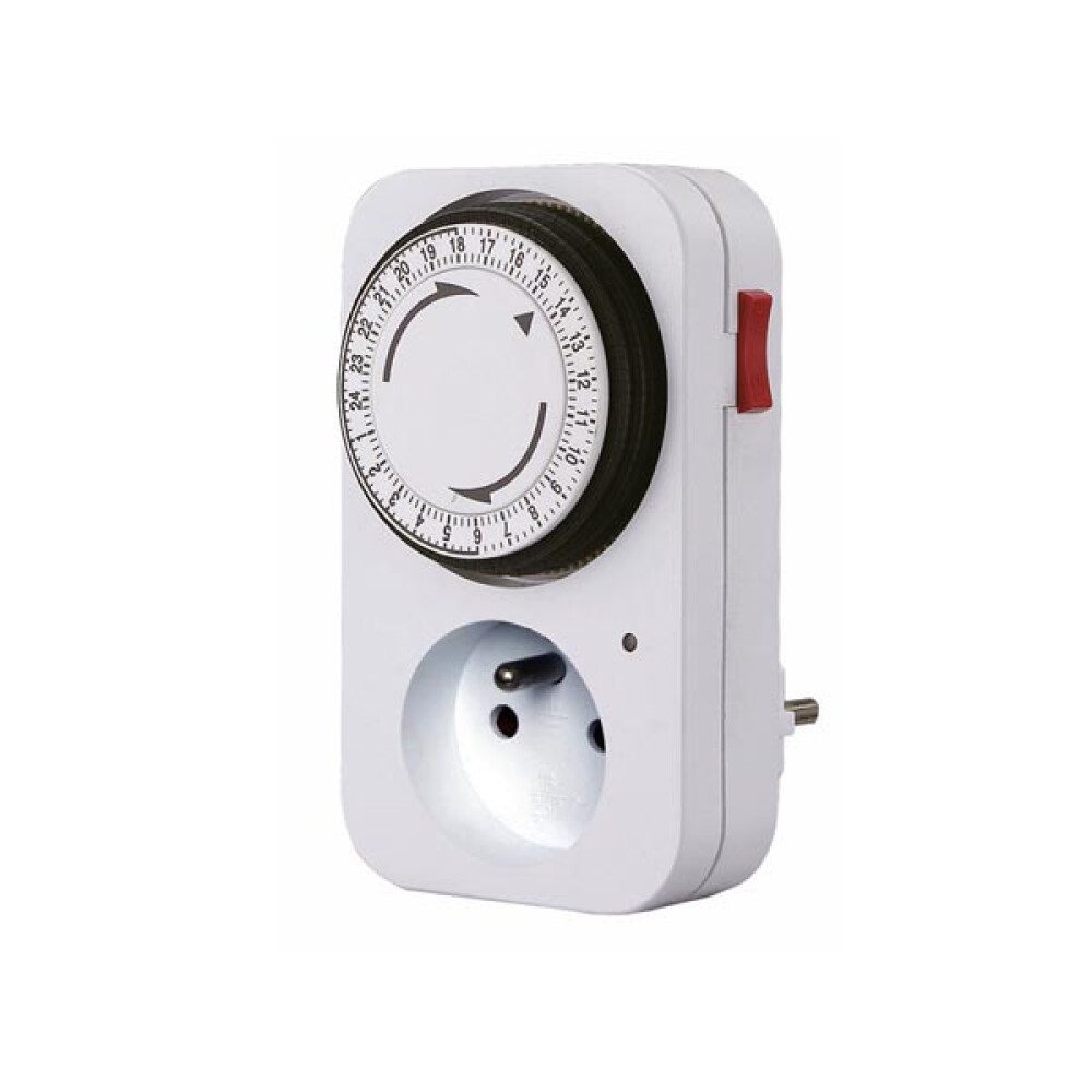 PEREL 24-Std.-ZEITSCHALTUHR - STECKER-TYP E (FRANZÖSISCHES SYSTEM) Universal-Netzteil