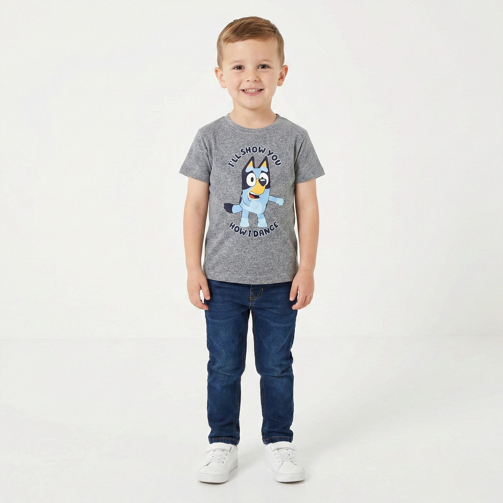 Bluey Print-Shirt Kinderserie Bluey Kinder Jungen kurzarm T-Shirt Shirt Gr. 98 bis 116