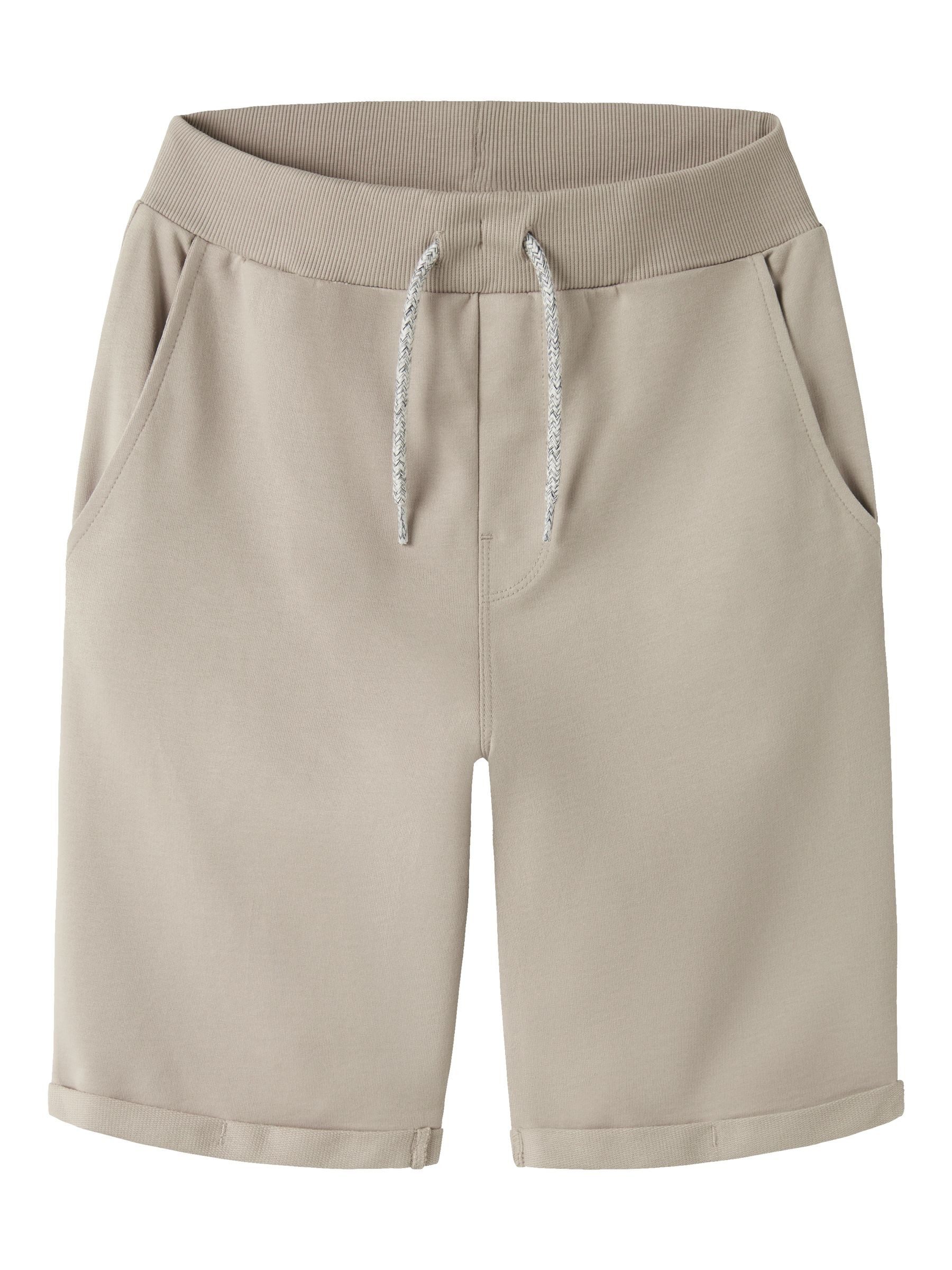 Name It Shorts Elastischer Bund Kordelzug Umschlagsaum Komfort Alltag für Jungen (3-tlg) NKMVERMO LONG SWE SHORTS UNB F NOOS