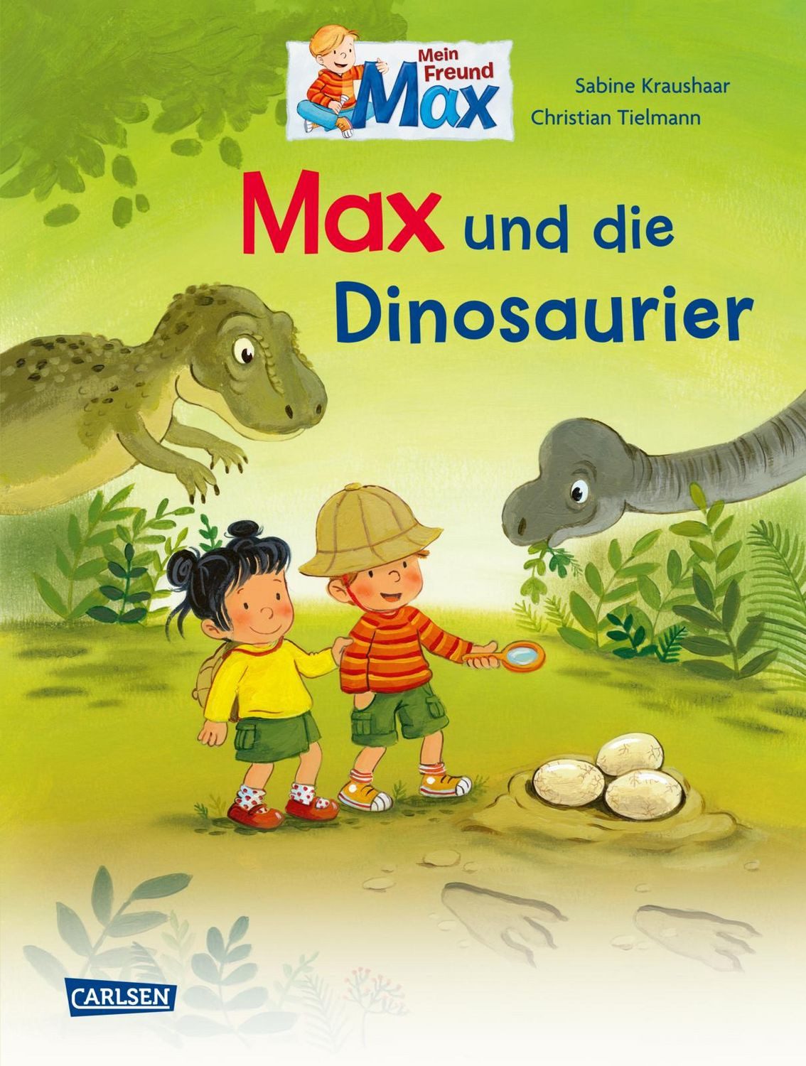Max-Bilderbücher: Max und die Dinosaurier / Christian Tielmann, Spannendes Bilderbuch, viele Infos rund um die Tiere der Urzeit, ab 3 Jahre