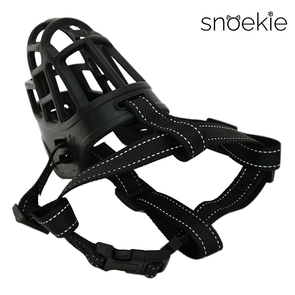 SNOEKIE Maulkorb Snoekie Hundemaulkorb - verstellbar mit reflektierendem Effekt