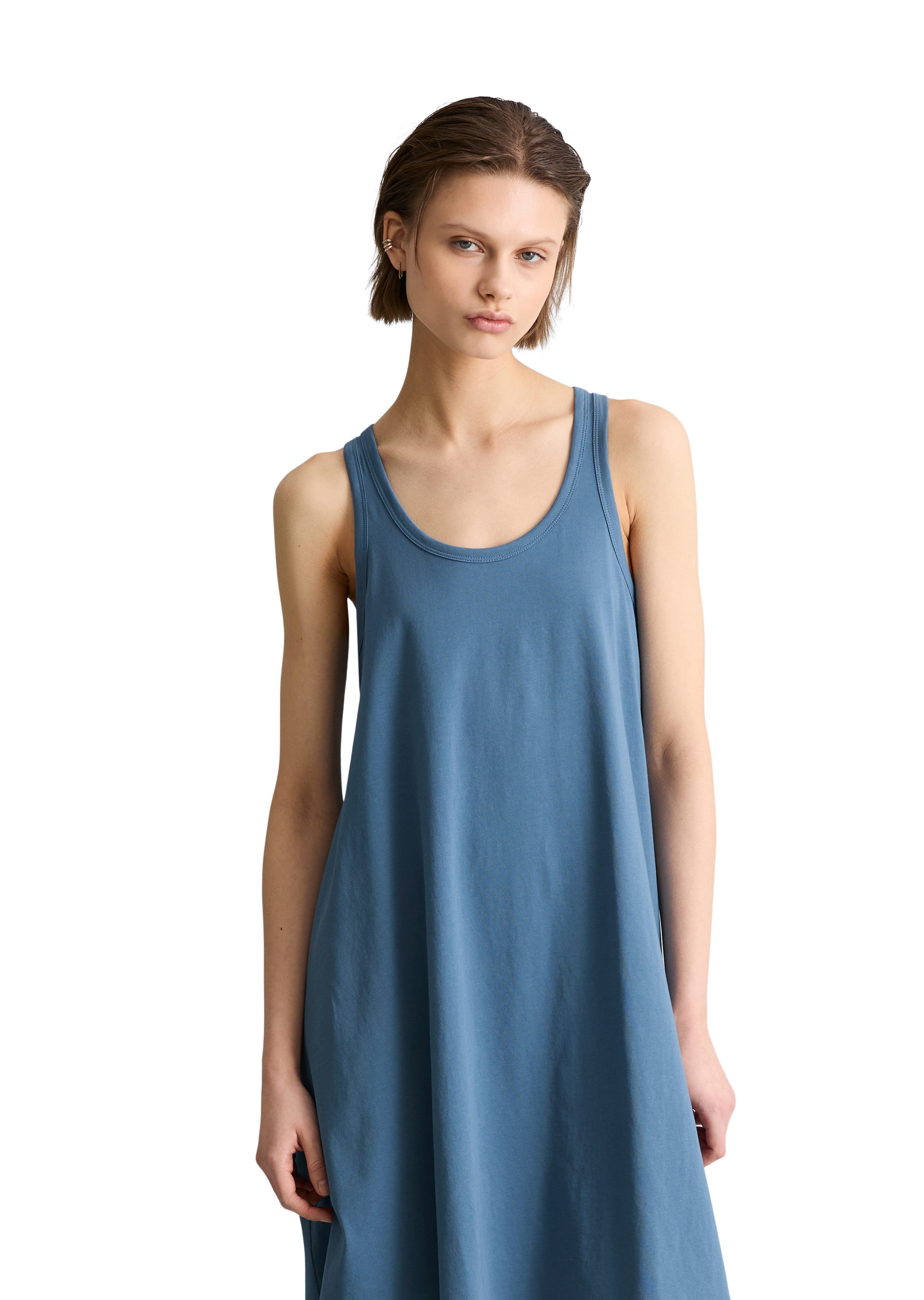 Marc O'Polo DENIM Jerseykleid ärmellos, A-Shape aus Organic Cotton