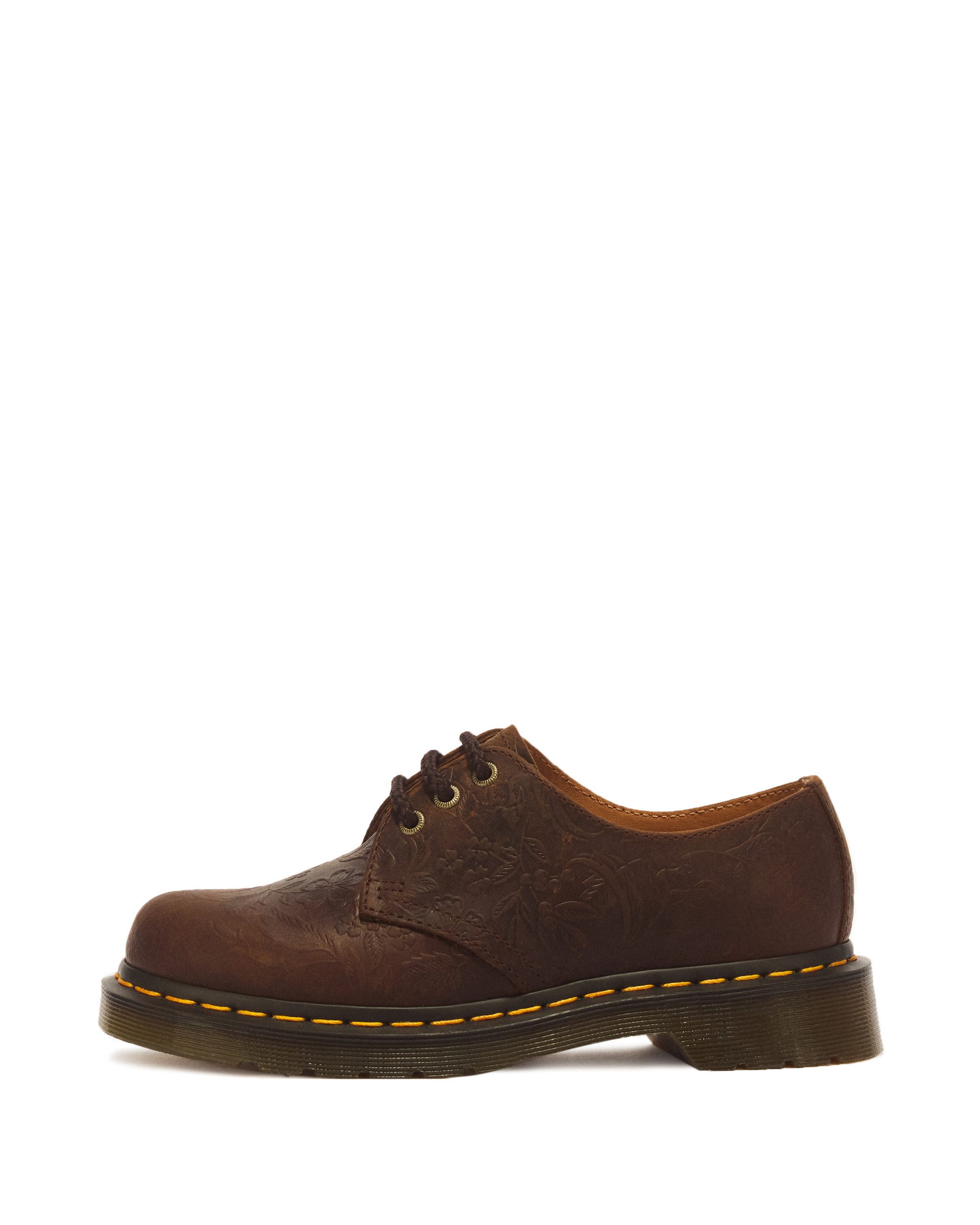 DR. MARTENS 1461 Floral Emboss crazy horse Schnürschuh