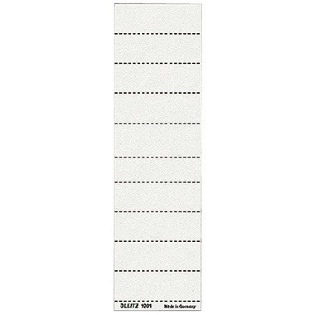 LEITZ Etiketten 1901-00-01 Blanko-Beschriftungsschildchen, 60 x 21mm, weiß