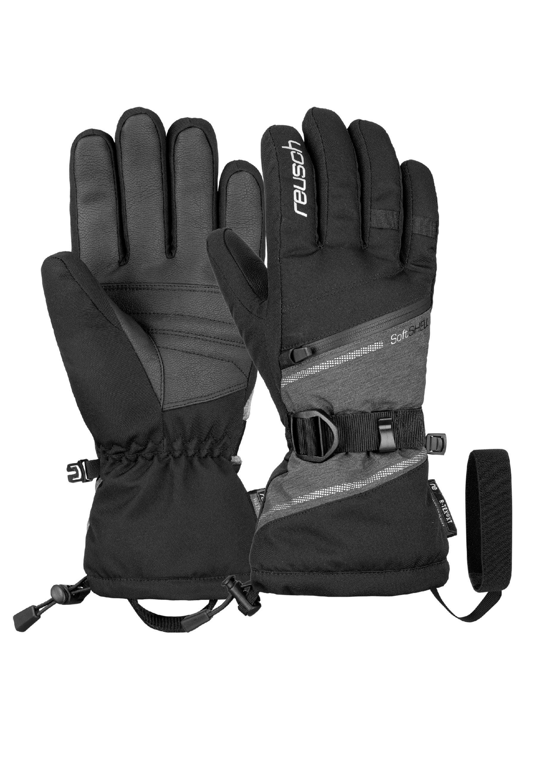 Reusch Skihandschuhe Demi R-TEX XT schwarz-meliert mit Heizkissentasche praktischer