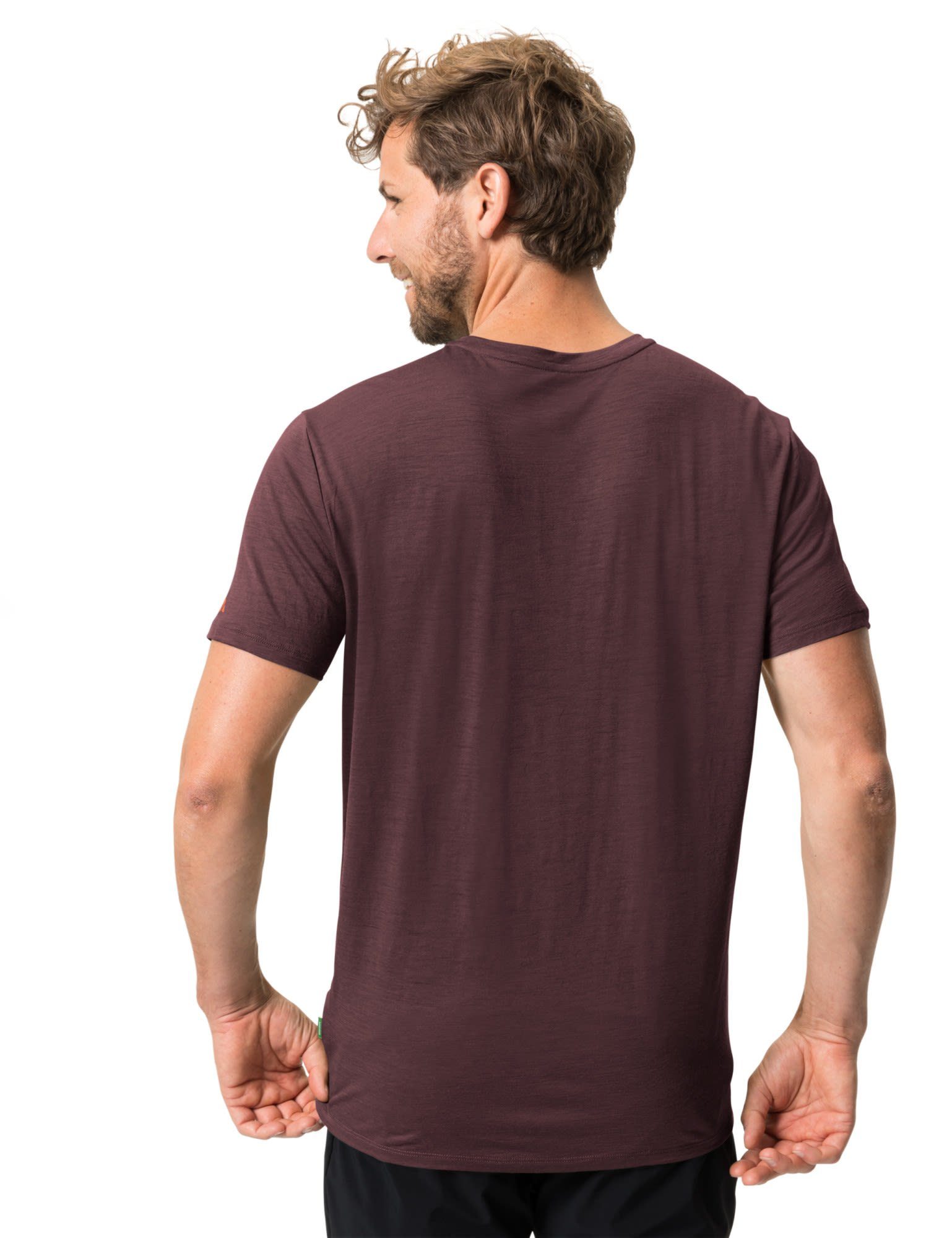 Oak Vaude Dark Herren Kurzarm-Shirt VAUDE Tekoa Wool T-shirt T-Shirt Mens