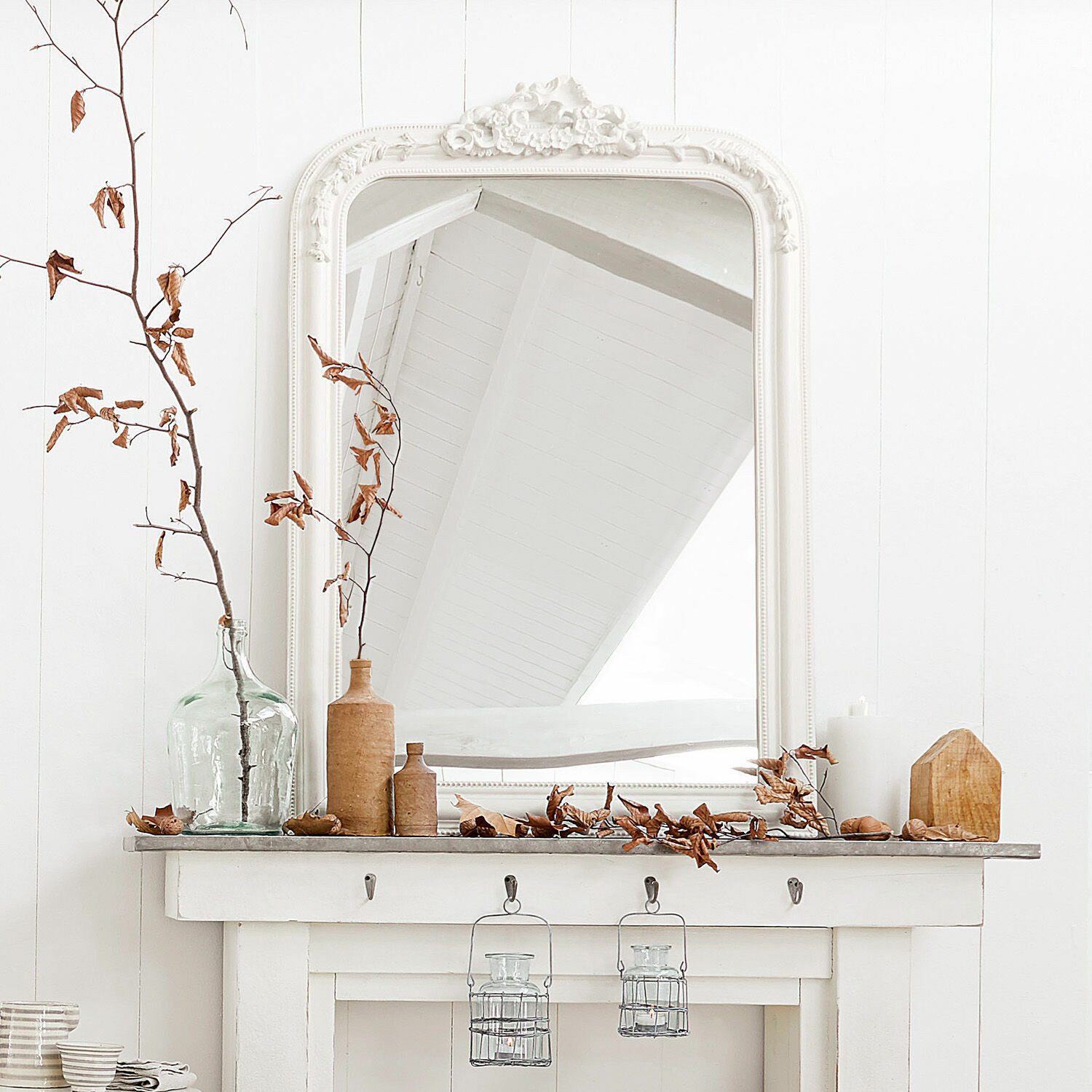 Mirabeau Spiegel Spiegel Aubais antikweiß