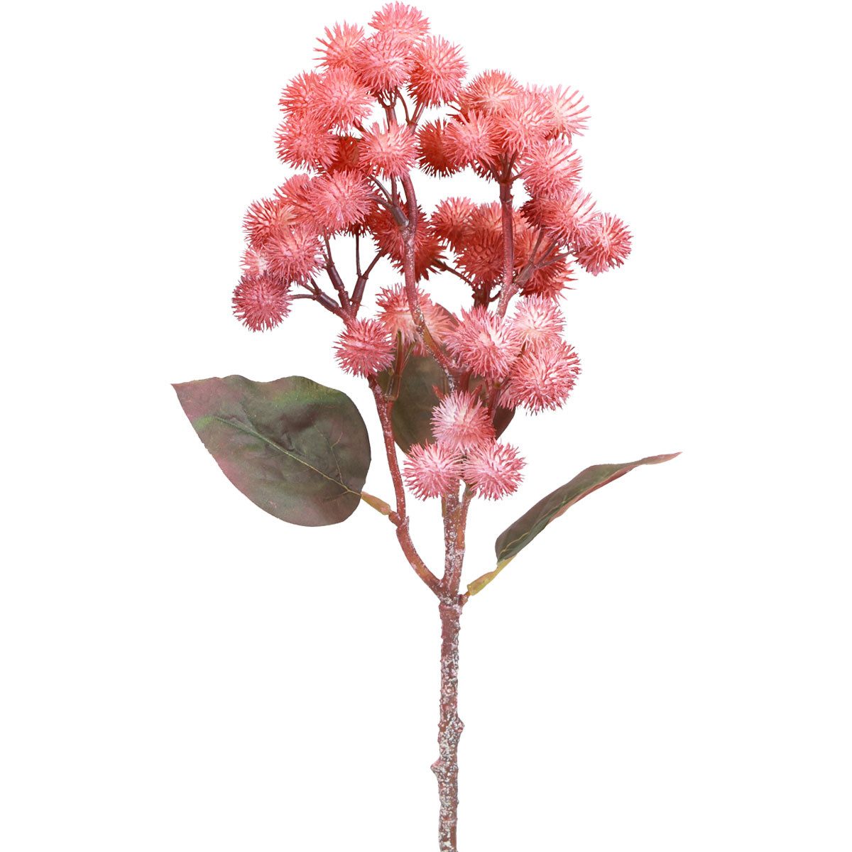 Künstliche Zimmerpflanze Kunstzweig Herbstdeko Klettenblume mit Blättern dekorativ, Florists Products, Höhe 52 cm