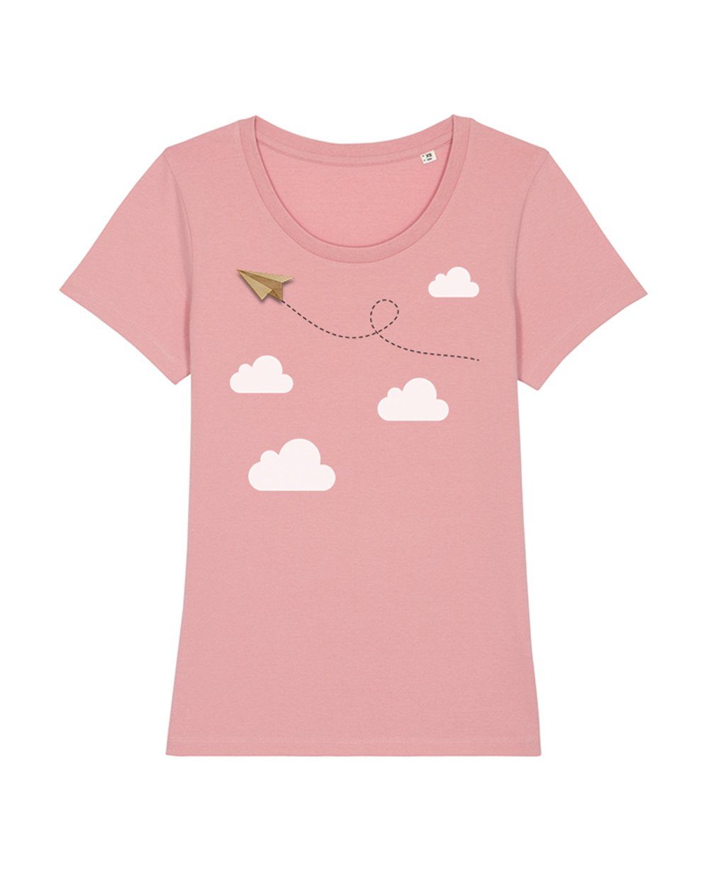 (1-tlg) wat? rosa Apparel canyon Papierflieger Print-Shirt