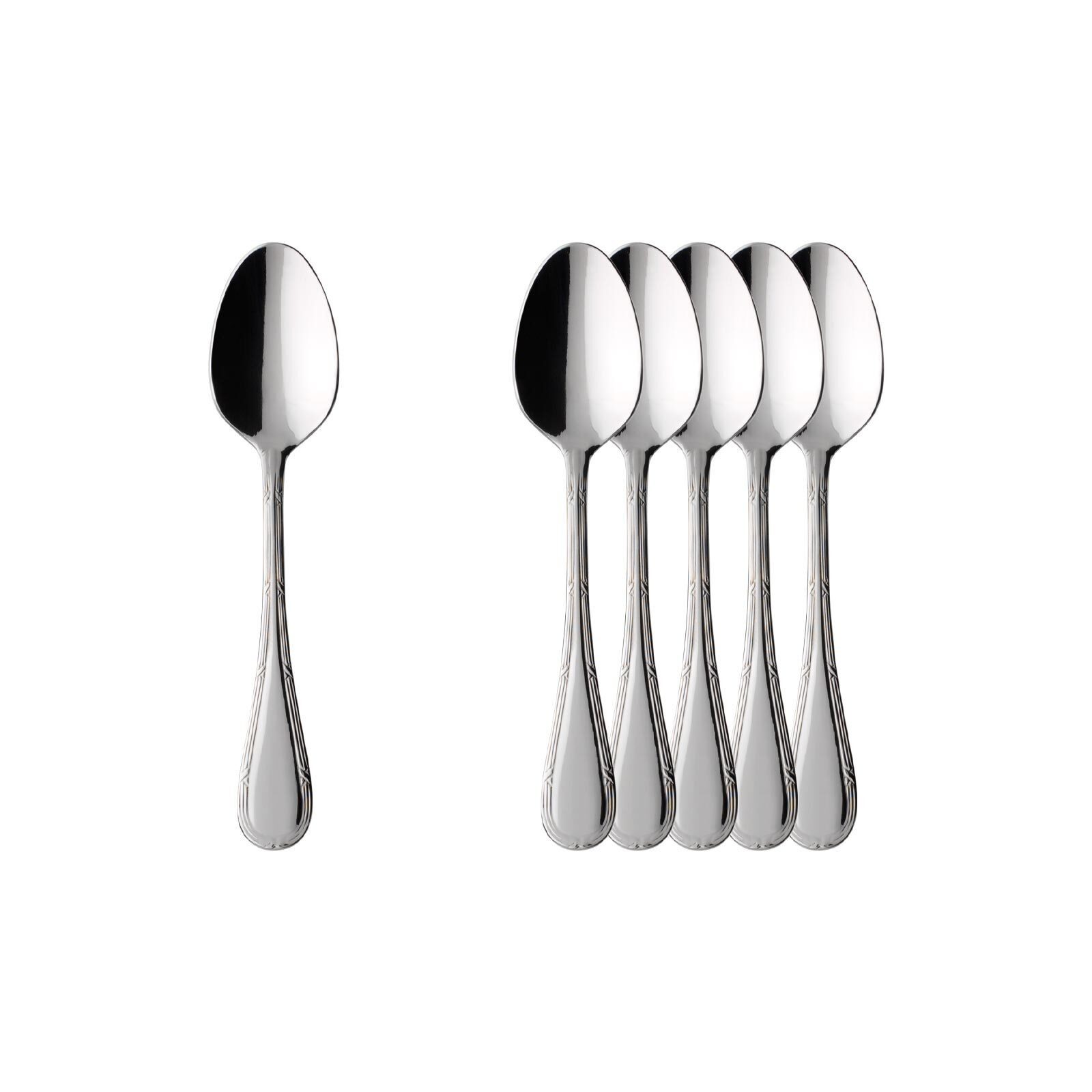 Villeroy & Boch Kaffeelöffel Kreuzband Septfontaines Espressolöffel 10,8 cm (6 Stück)