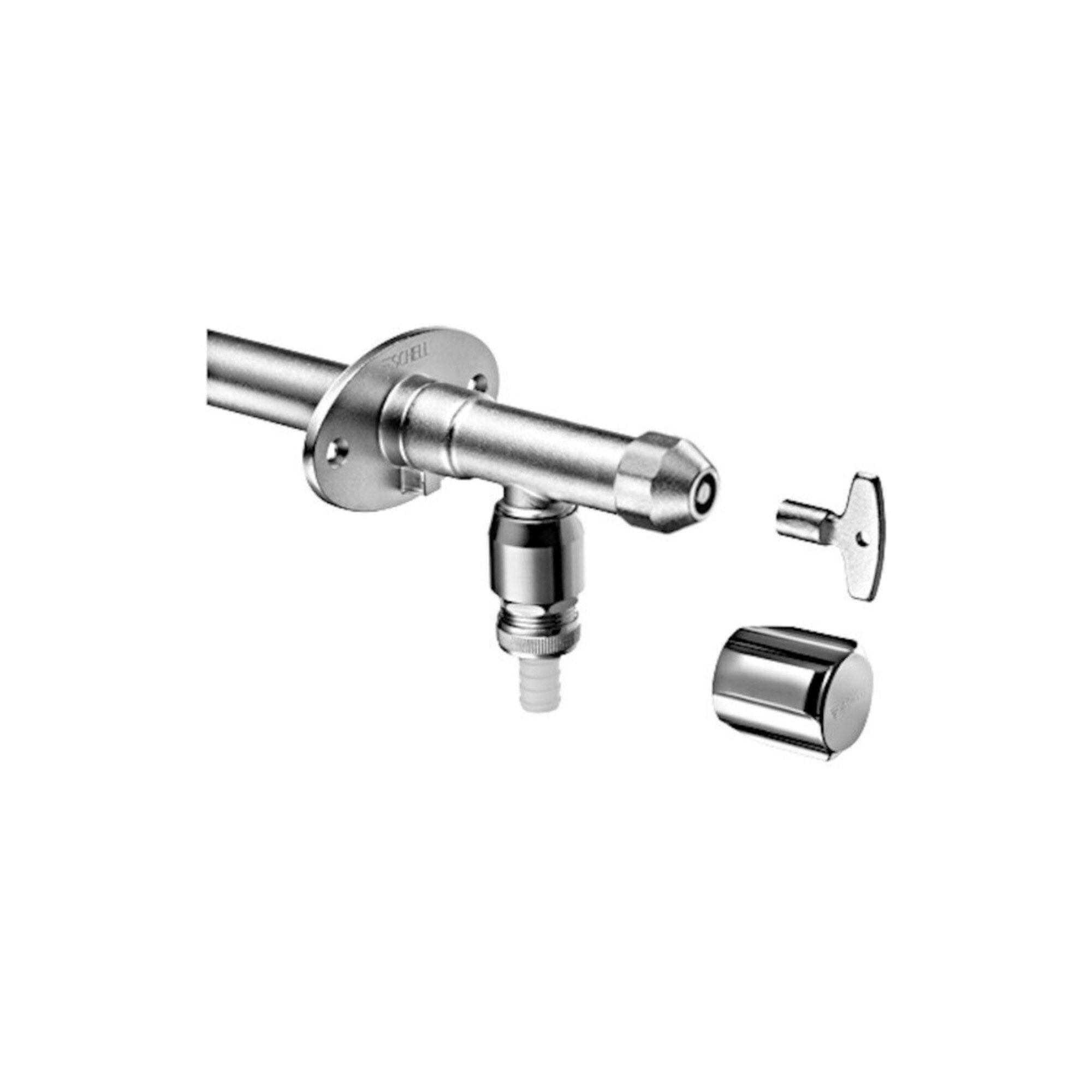Schell Waschtischarmatur Schell Außenarmatur POLAR II DN 15, froststicher, mvc, kompl., m RB