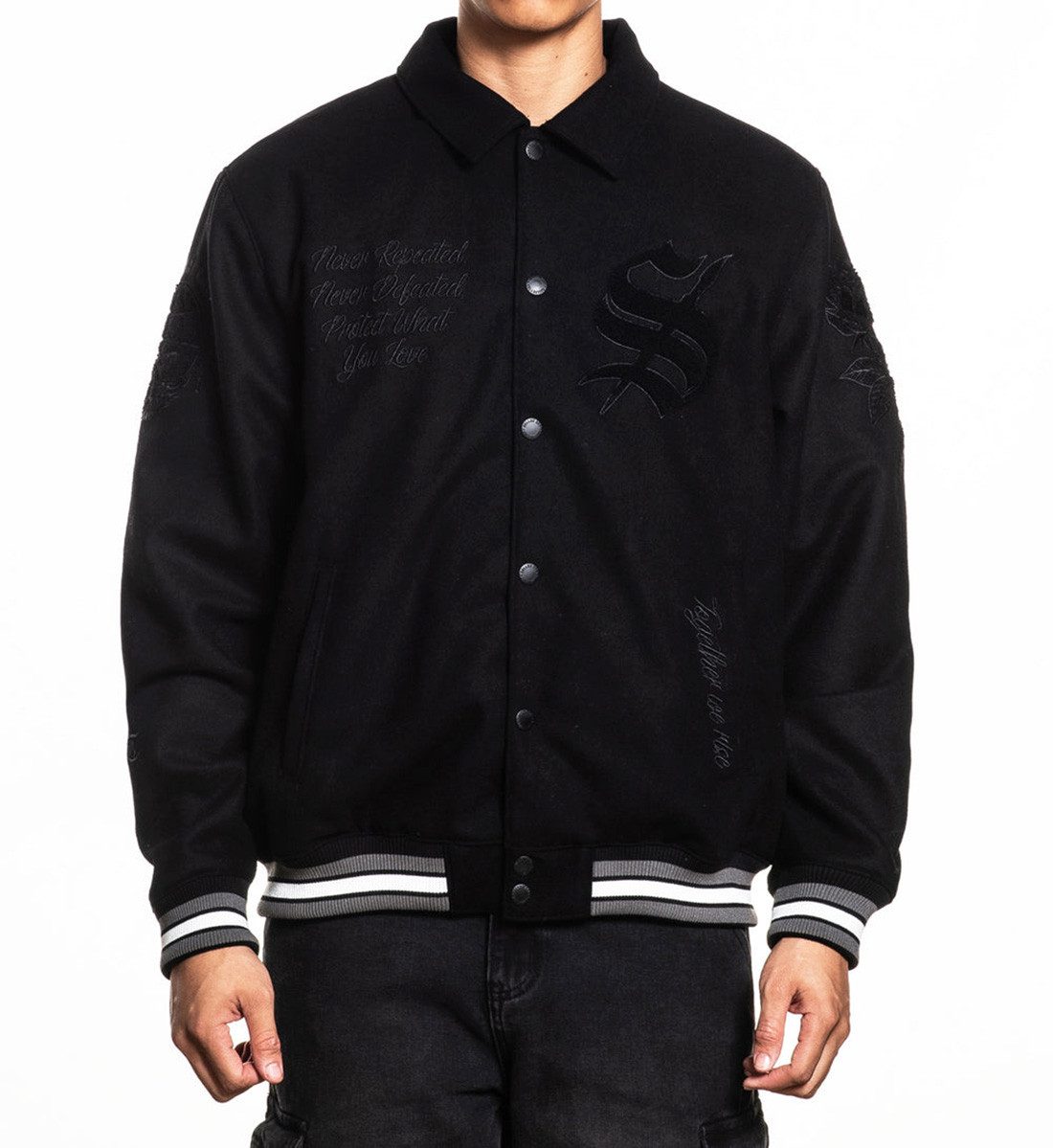 Sullen Clothing Collegejacke Art Scholar Varsity Jacket Baseball Übergangsjacke