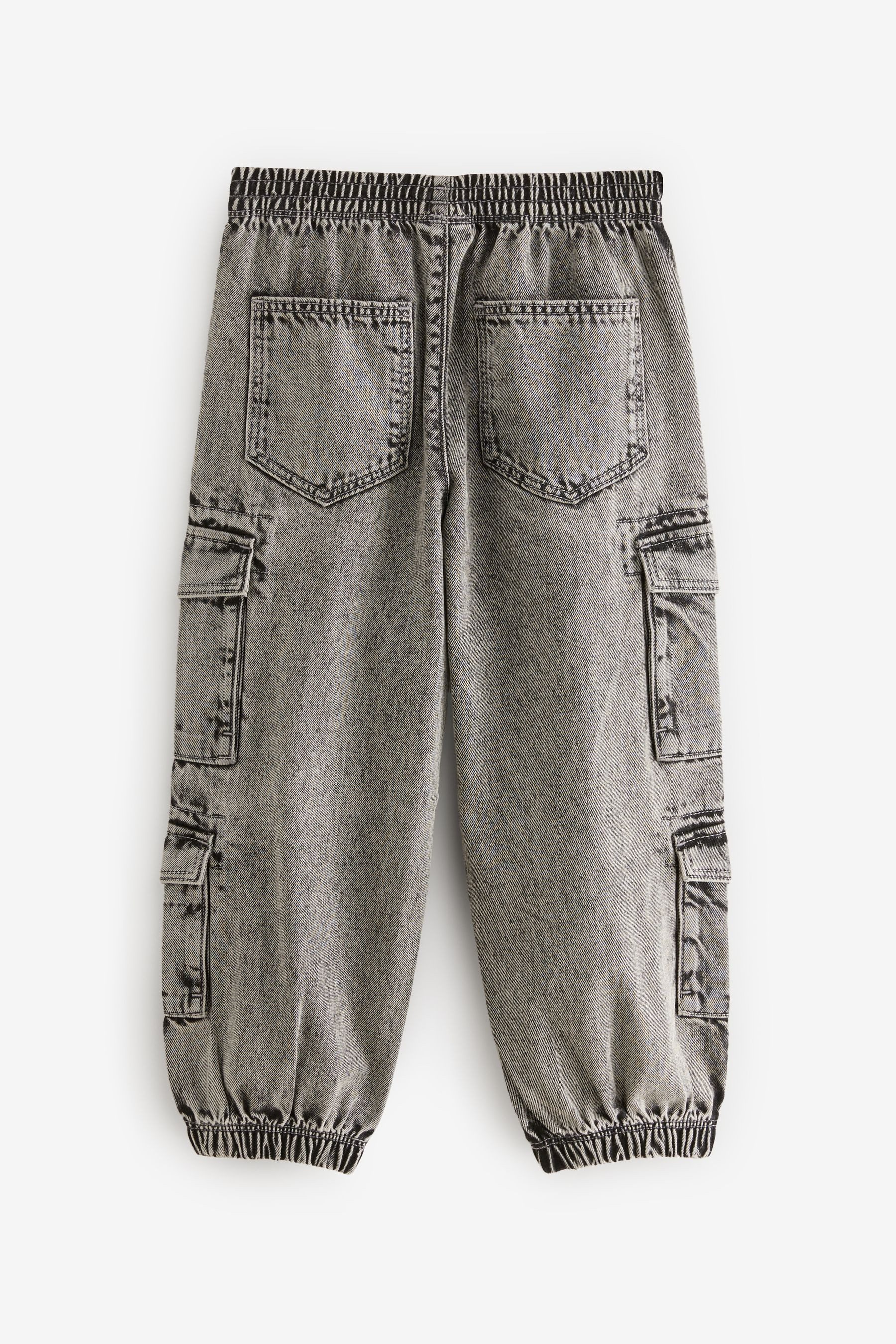 Next Cargojeans Cargo-Jeans im Ballonschnitt mit Elastikbund (1-tlg)