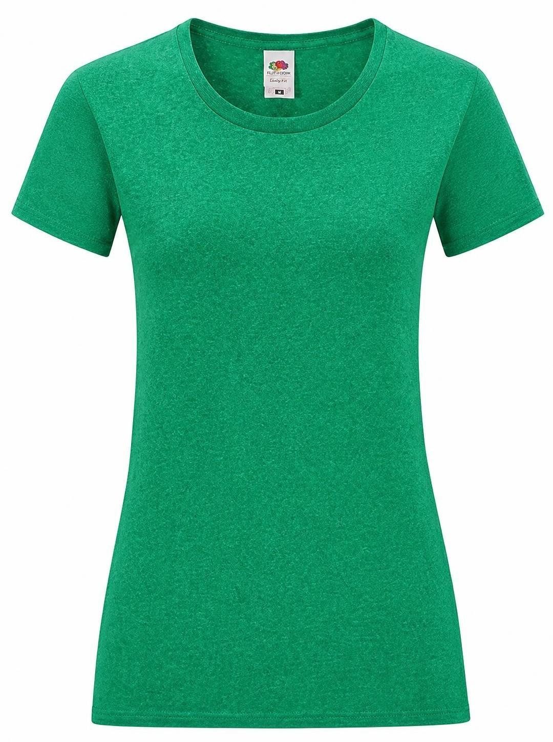 Fruit of the Loom Rundhalsshirt Damen Iconic T, 100% gekämmte, ringgesponnene Baumwolle