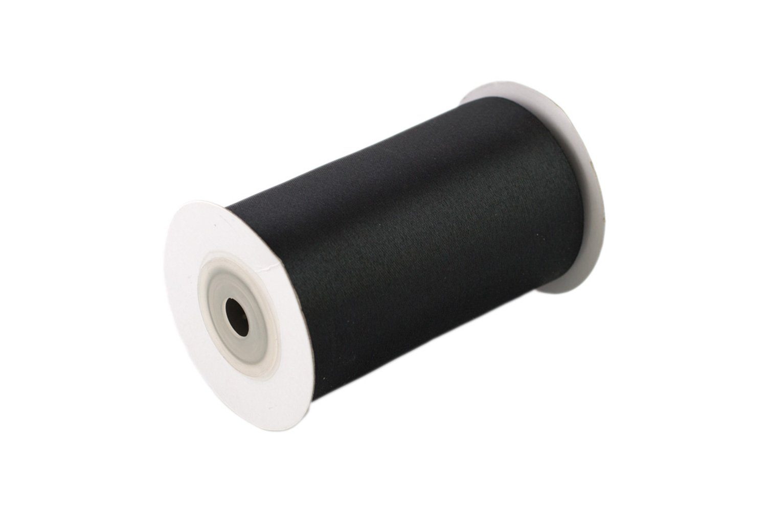 Creativery Satinband, Satinband 100mm x 10m Rolle Schwarz