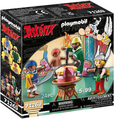 Playmobil® Konstruktions-Spielset Pyradonis' vergiftete Torte (71269), Asterix, (24 St), Made in Europe