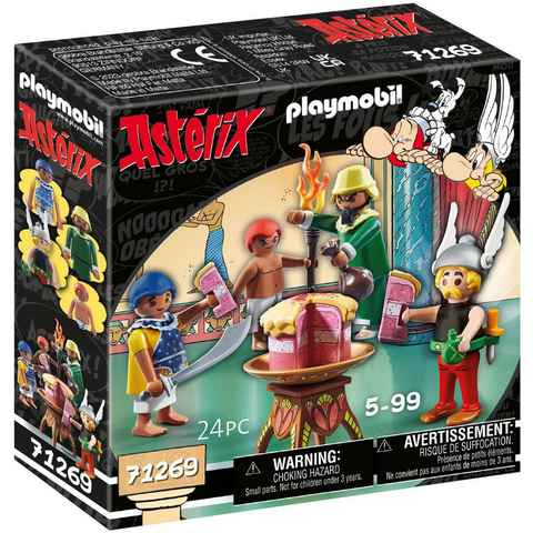 Playmobil® Konstruktions-Spielset Pyradonis' vergiftete Torte (71269), Asterix, (24 St), Made in Europe
