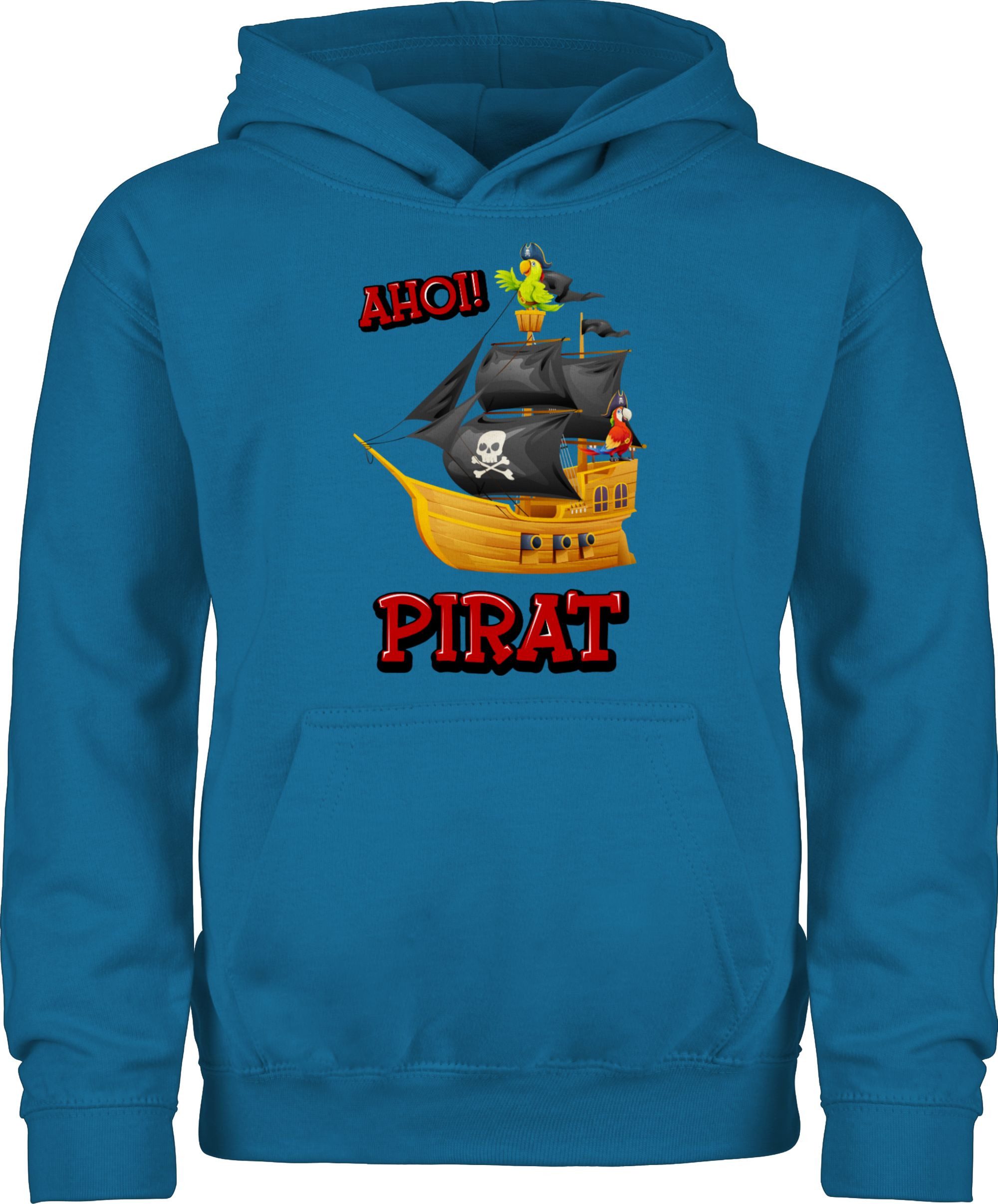 Hoodie Ahoi Pirat, Piratenschiff, Piratenmotiv, Piratenparty, Ahoi Pirate