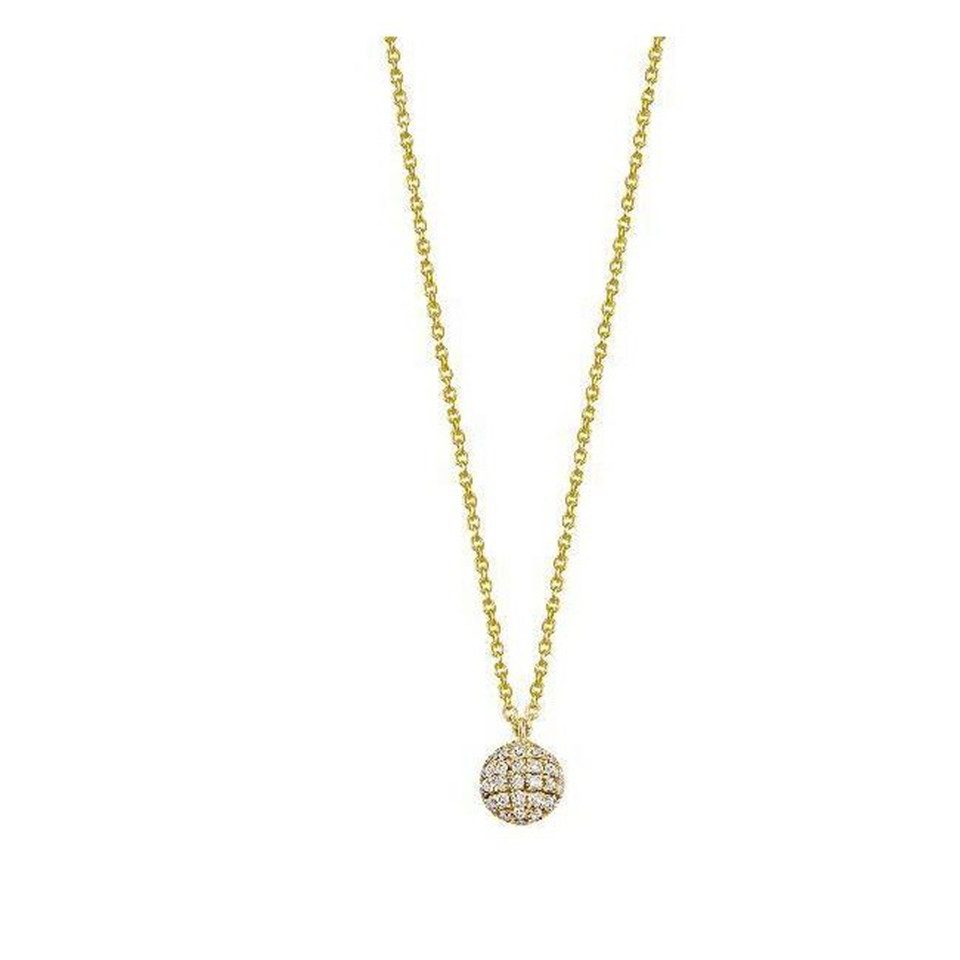 Kette mit Anhänger XENOX Kette Damen "Modern Classic" Silber Goldfarben XS6087G