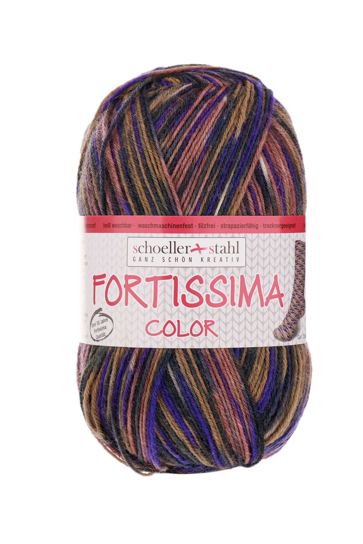 Häkelwolle Fortissima Socka 4-fach Color