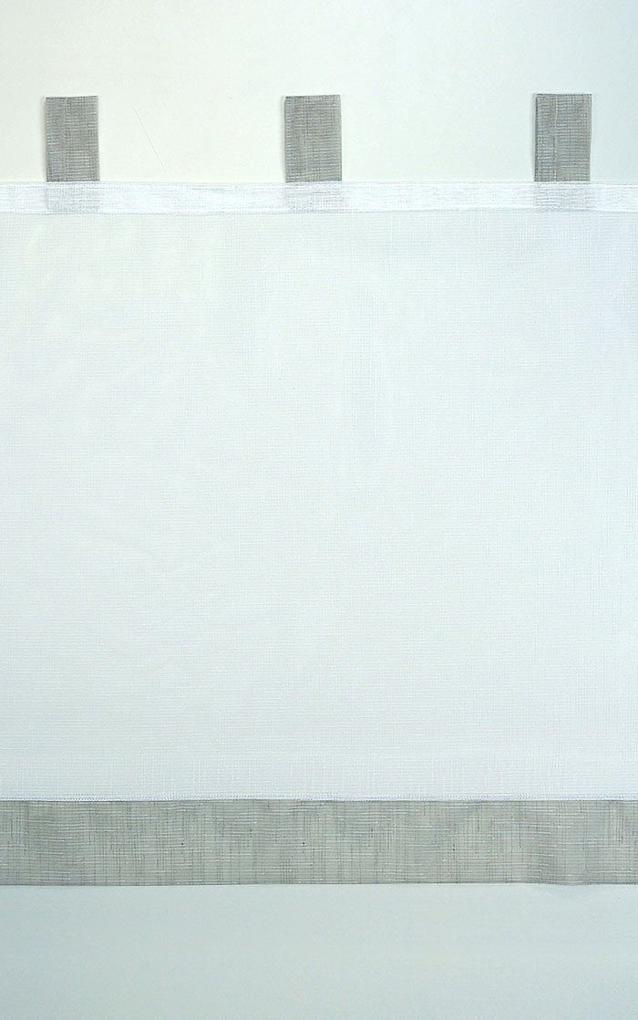 transparent, Structure, St), 50x150cm beige HxB beigegrau LYSEL®, (1 Scheibengardine
