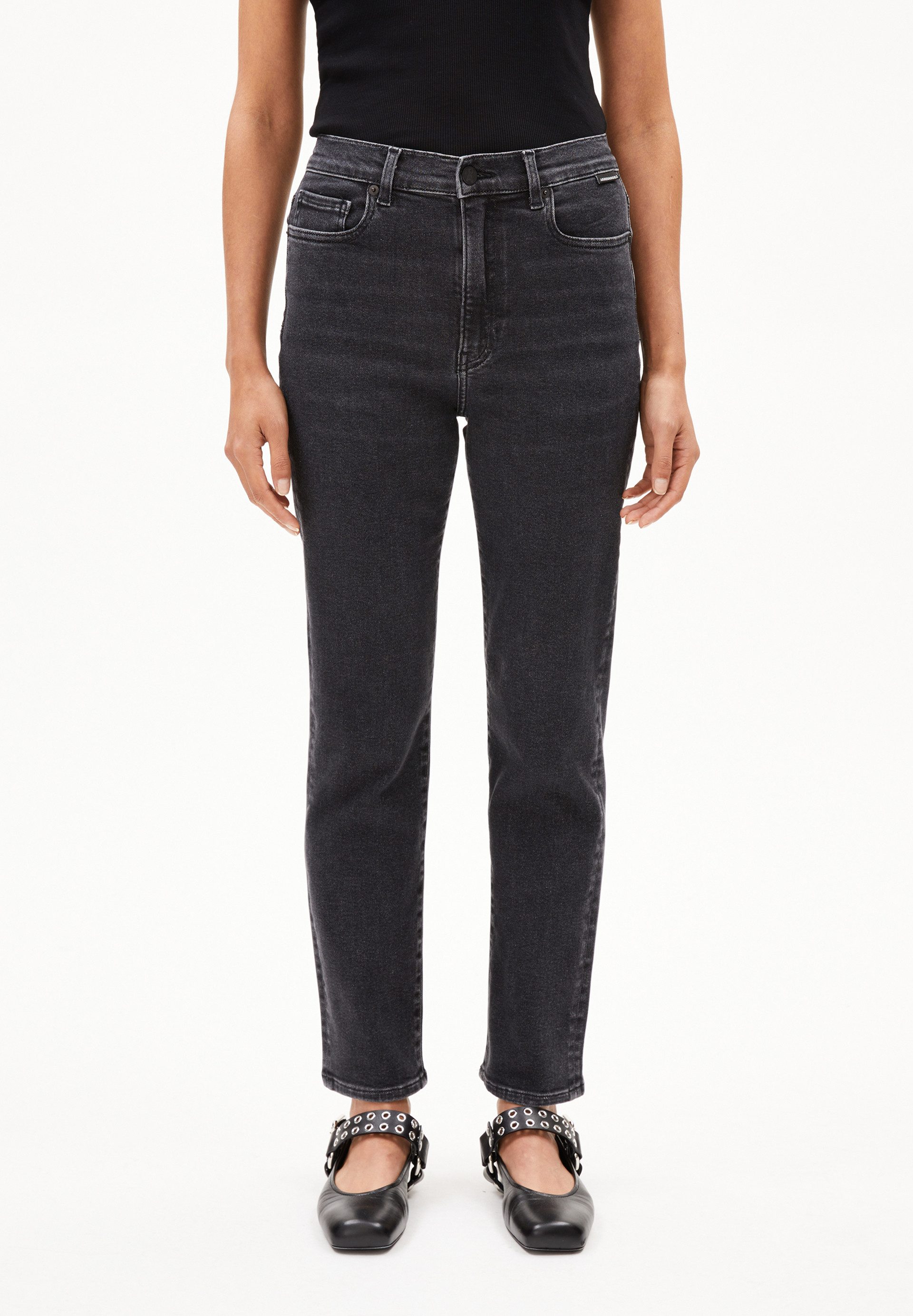 Armedangels Slim-fit-Jeans LEJAANI Slim Джинсы Bio-Baumwoll Mix X-Stretch (X-Stretch, Slim Fit) High waist
