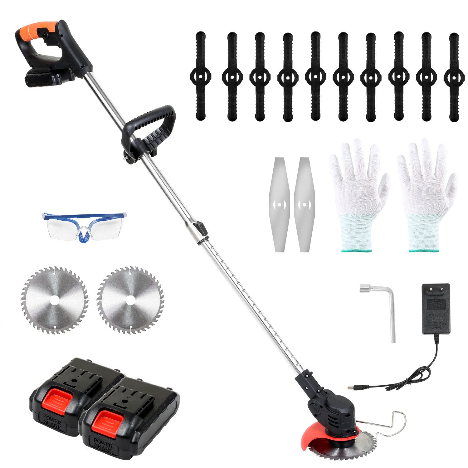 Clanmacy Akku-Rasentrimmer Rasentrimmer Set Freischneider mit günstig online kaufen
