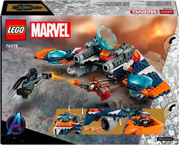 LEGO® Konstruktionsspielsteine Rockets Raumschiff vs. Ronan (76278), LEGO Super Heroes, (290 St), Made in Europe