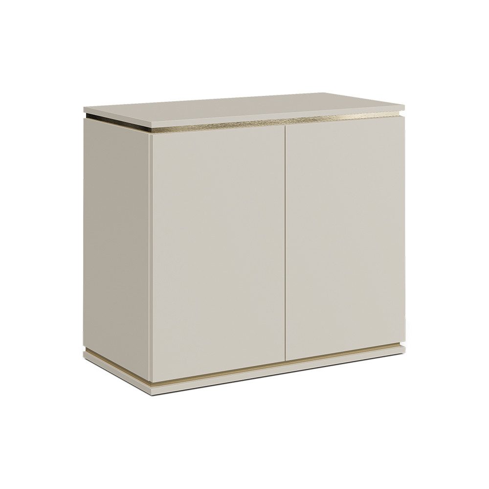Vicco Kommode Linette, Cashmere/Gold, 80 x 70 cm mit 4 Fächern (1 St)