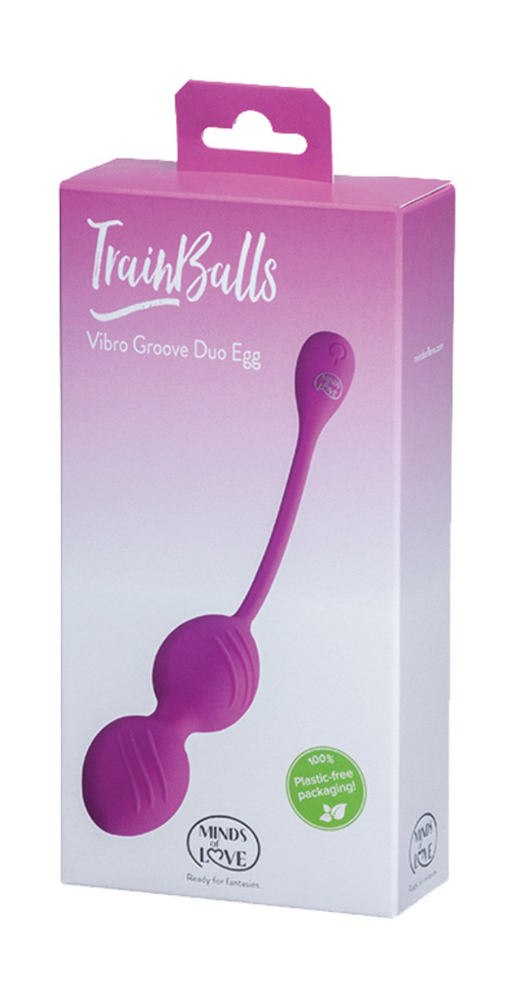 MINDS of LOVE Beckenbodentrainer Beckenboden Trainer TrainBalls Vibro Duo Pink Beckenbodenkugel, Packung, 1-tlg., 1, Kräftigung der Becken- und Unterleibsmuskulatur