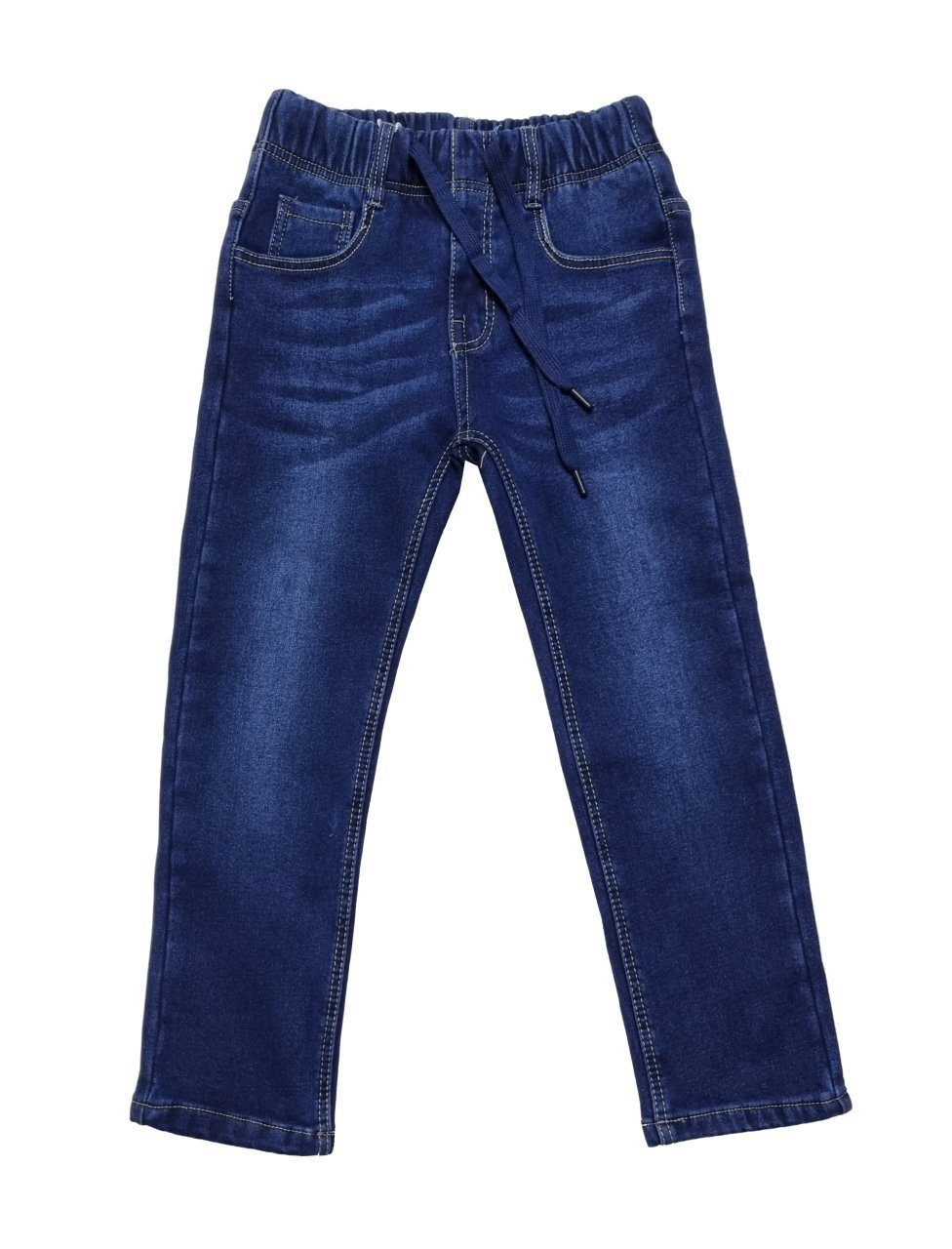 JT163 Stretch-Anteil, gefüttert Boy gefütterte Fleece Winterhose Fashion 5-Pocket-Style, mit Thermojeans mit Thermohose Jeans,