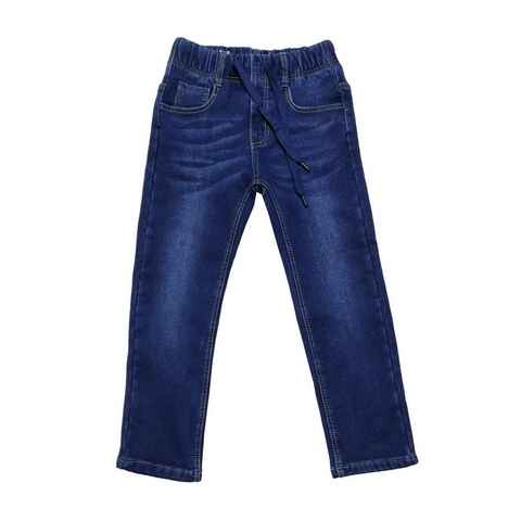 Fashion Boy Thermojeans Thermohose Winterhose gefütterte Jeans, JT163 5-Pocket-Style, mit Stretch-Anteil, mit Fleece gefüttert