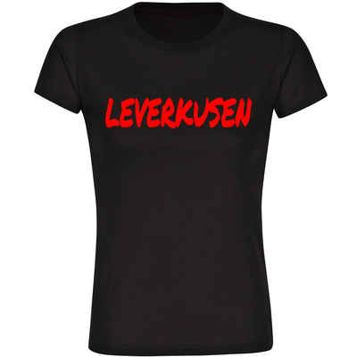 multifanshop T-Shirt Damen Leverkusen - Textmarker - Frauen