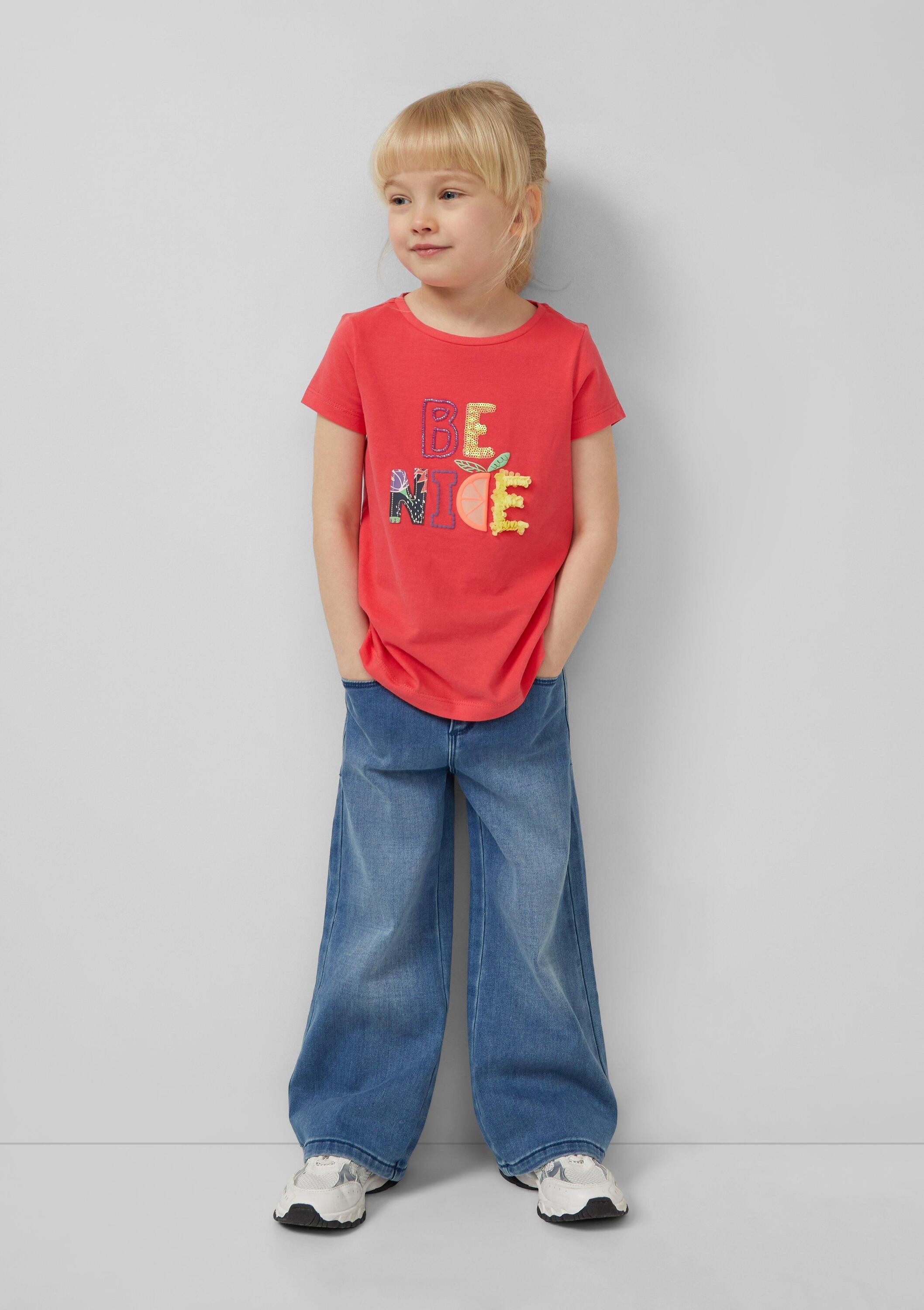 s.Oliver Kurzarmshirt T-Shirt T-Shirt mit Artwork